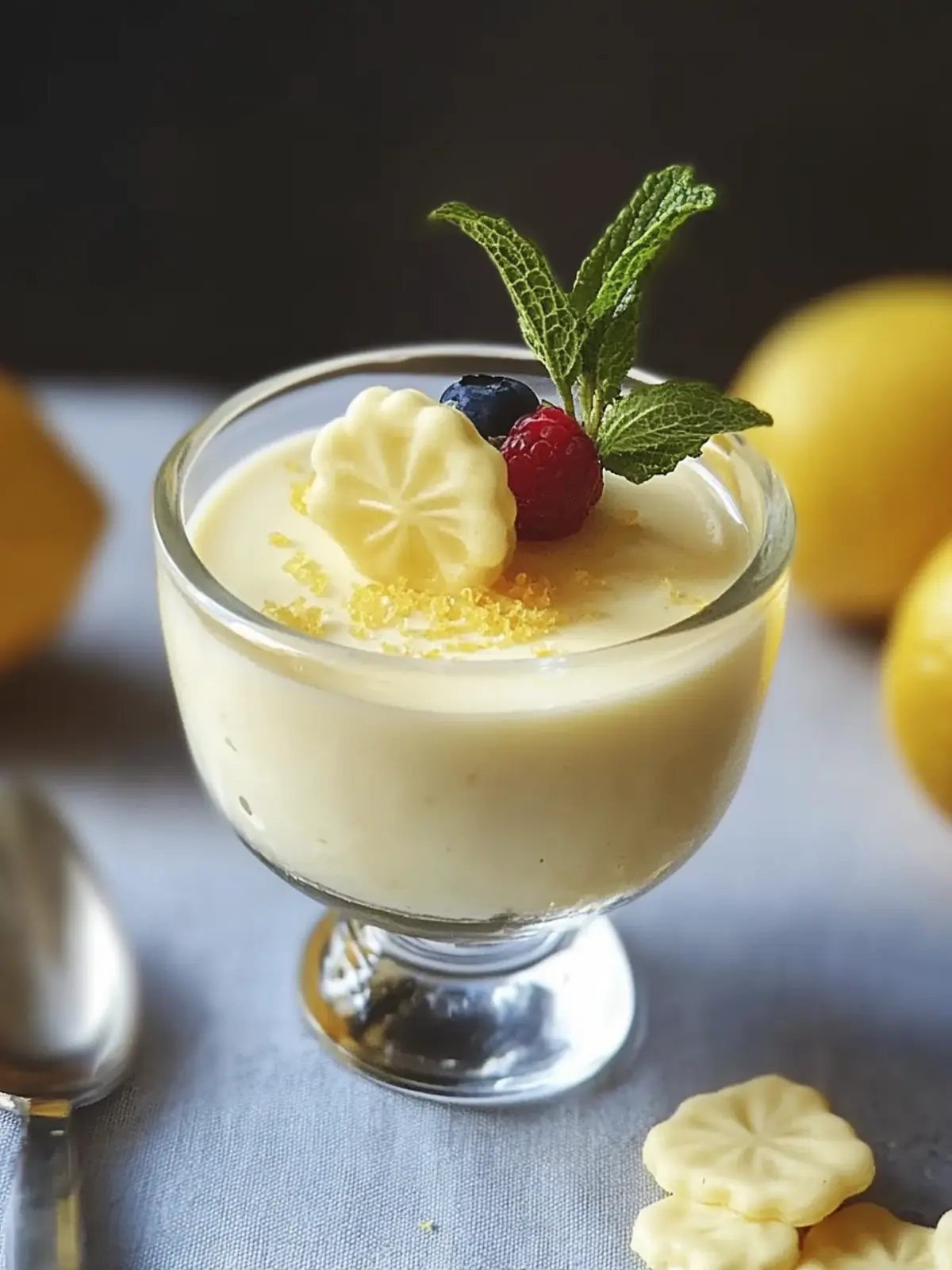 Creamy Lemon Posset: A Simple British Dessert Delight 4 Lemon Posset British Dessert