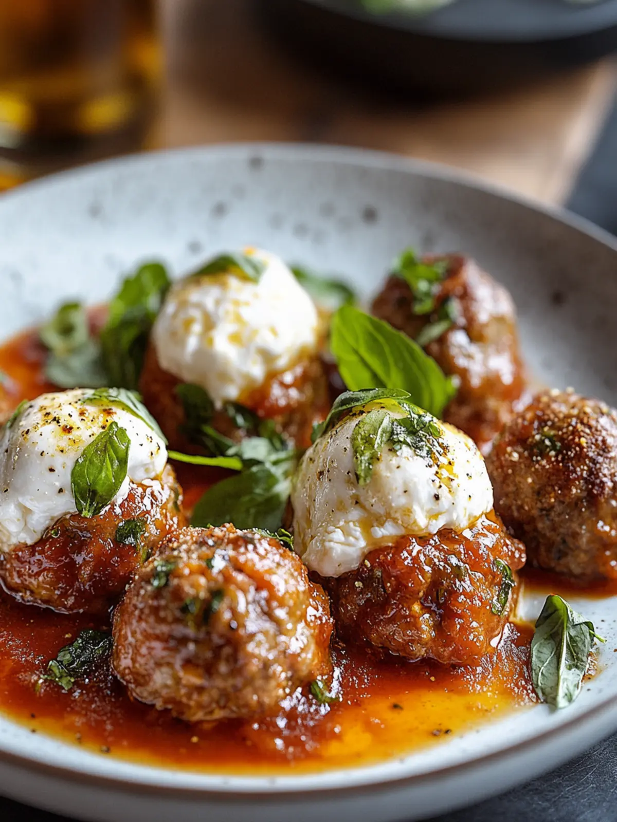 Burrata-Stuffed Meatballs: Creamy Comfort in Every Bite 5 Burrata-Stuffed Meatballs