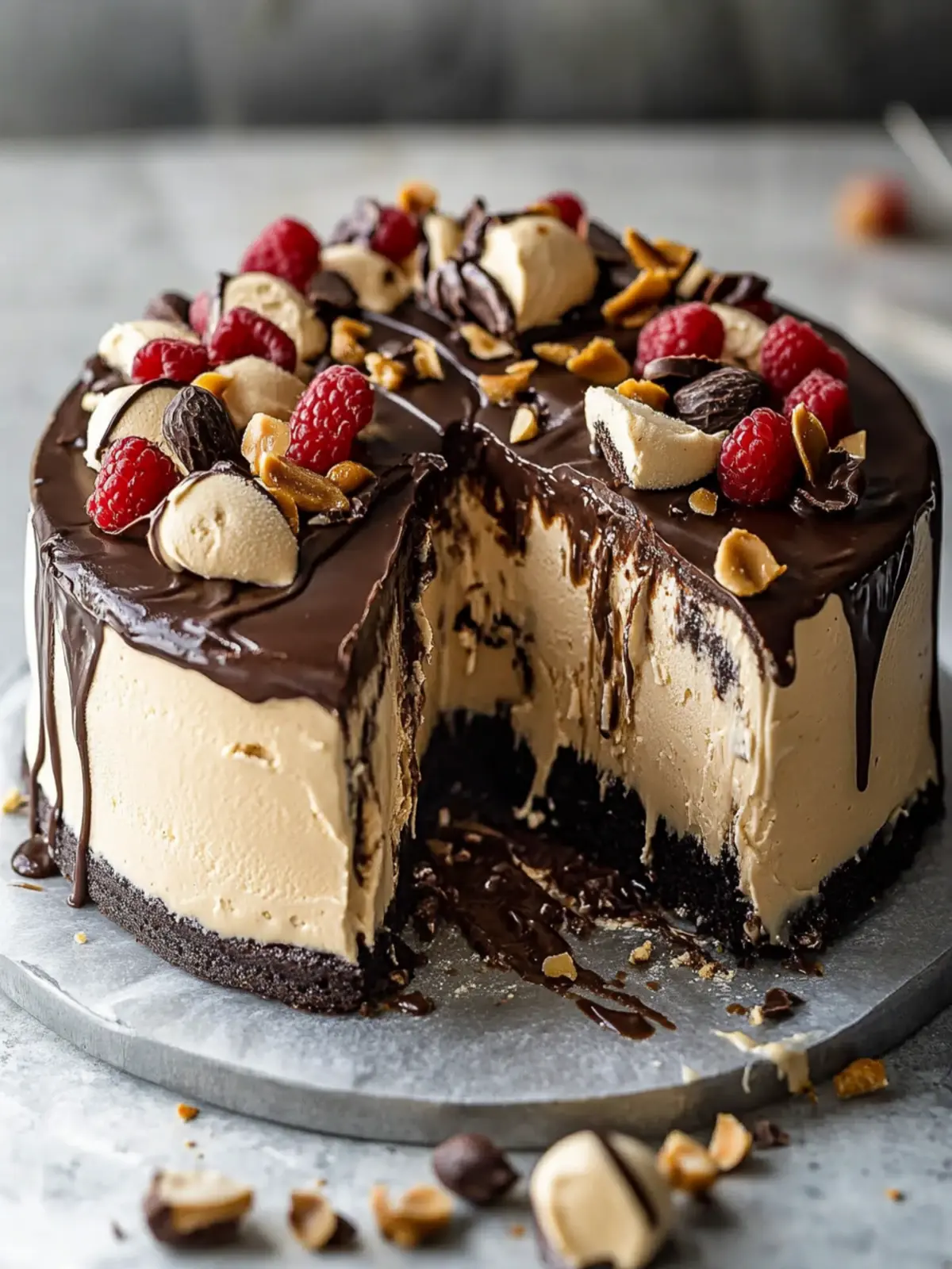 Decadent Chocolate Peanut Butter Ice Cream Cake for Summer Fun 3 Chocolate Peanut Butter Ice Cream Cake