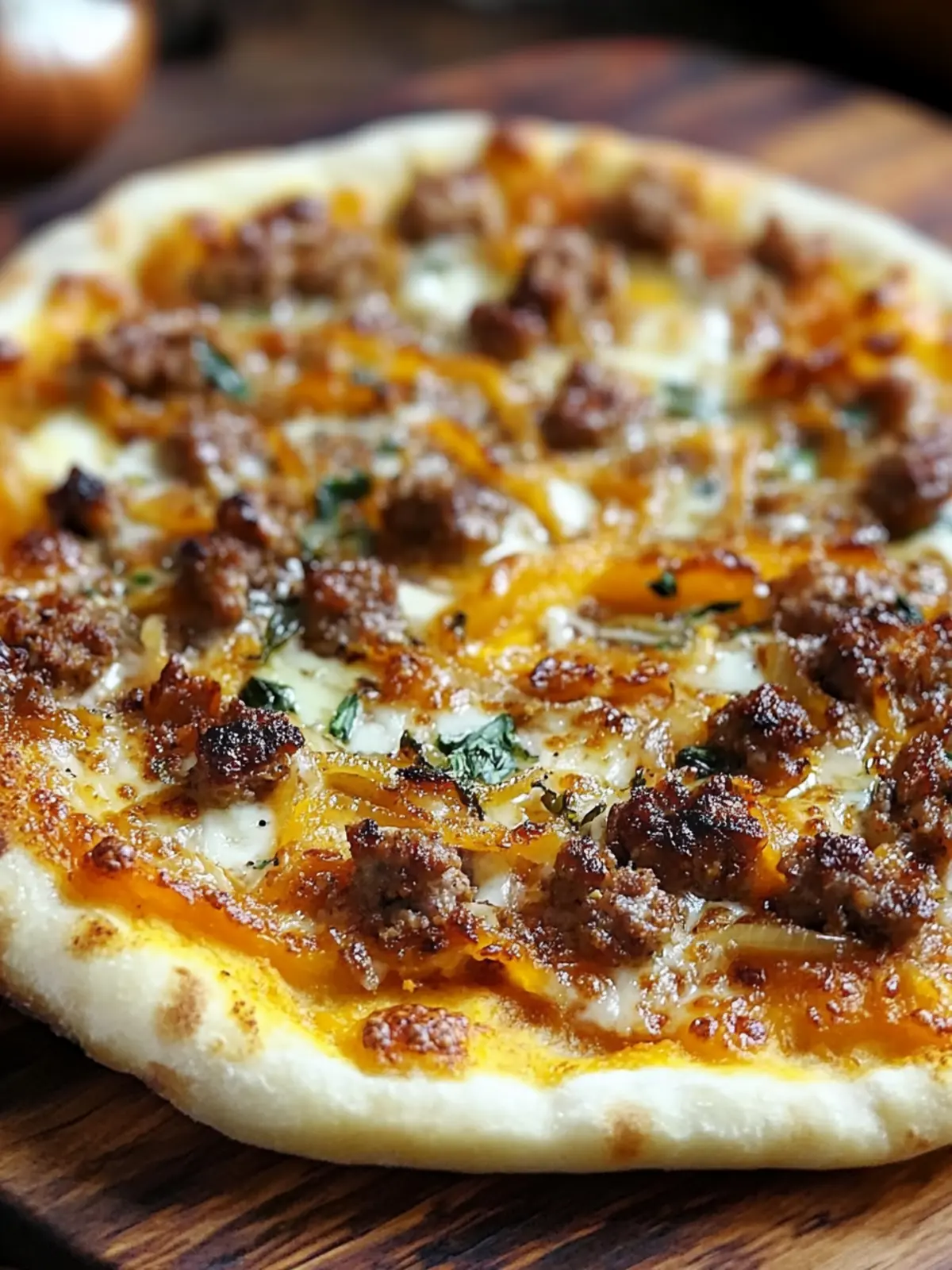 Pumpkin Pizza with Sausage & Caramelized Onions Perfect for Fall 2 Pumpkin Pizza with Sausage & Caramelized Onions