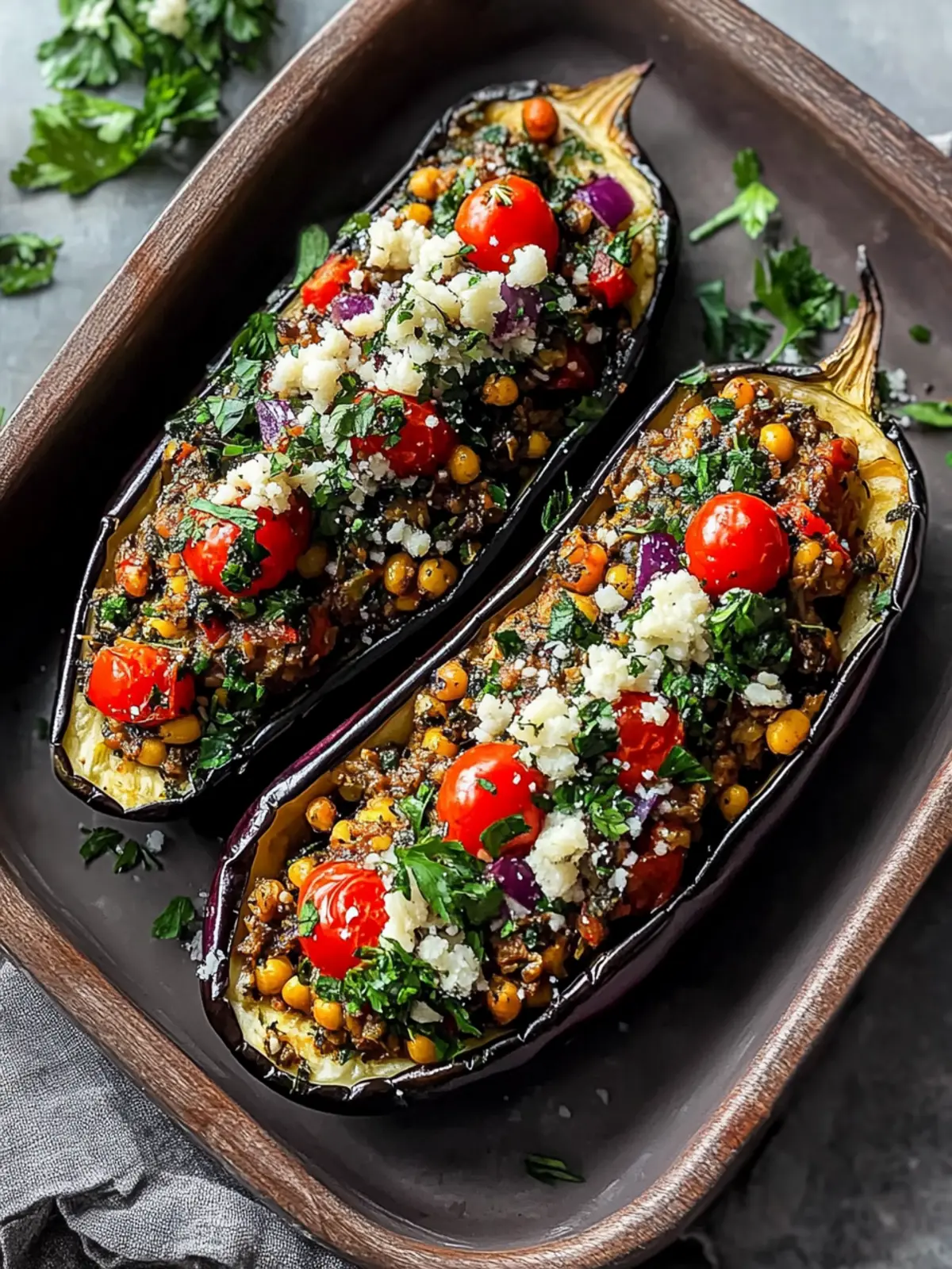Mediterranean Stuffed Eggplant Bursting with Flavorful Joy 5 Mediterranean Stuffed Eggplant