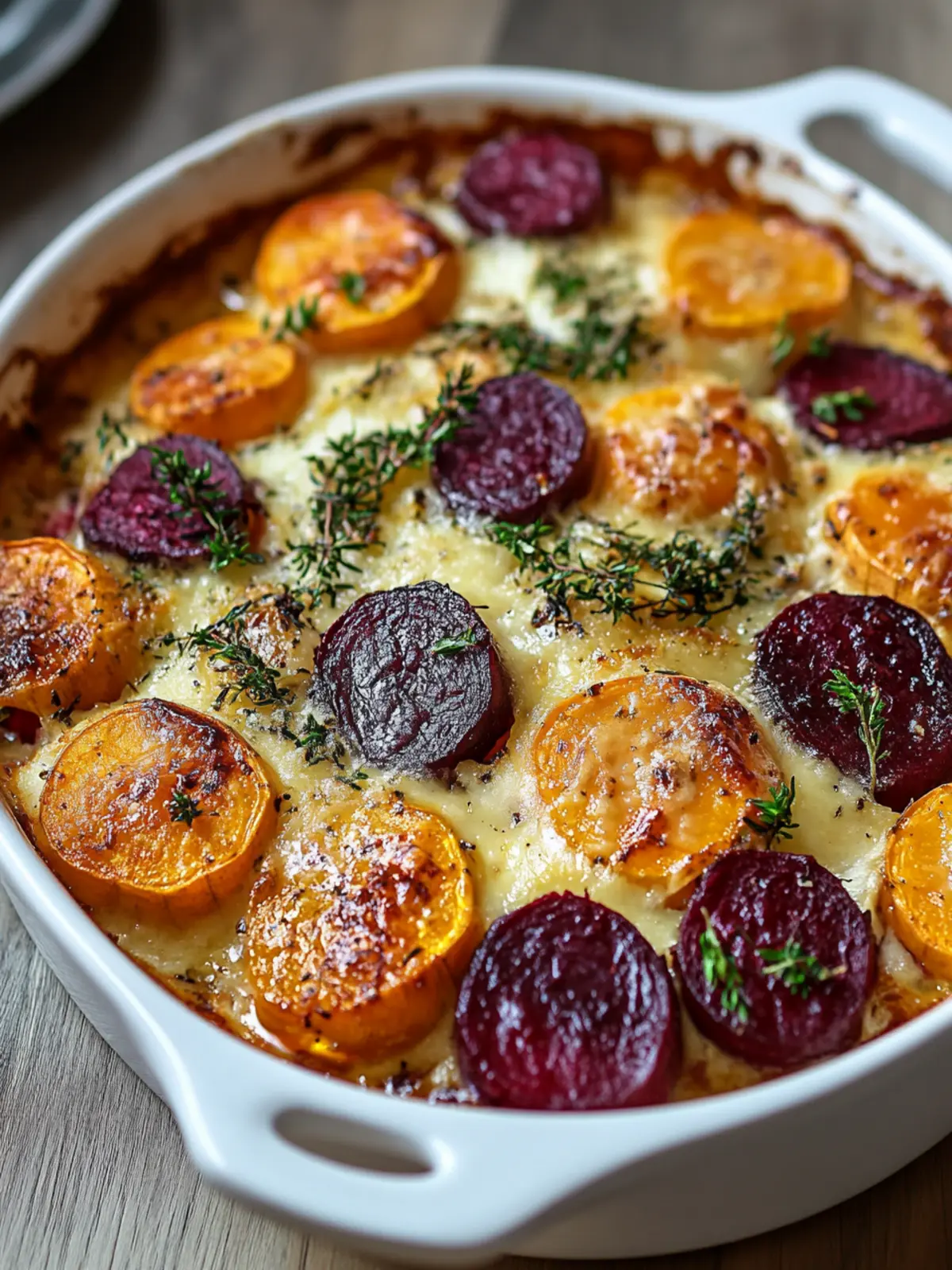 Maple-Glazed Beet & Sweet Potato Gratin for Cozy Nights 2 Maple-Glazed Beet & Sweet Potato Gratin