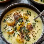 Hearty Cheddar Garlic Herb Potato Soup to Warm Your Soul 6 Cheddar Garlic Herb Potato Soup