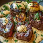 Seared Steak with Bourbon Garlic Cream Sauce for Savory Indulgence 10 Seared Steak with Bourbon Garlic Cream Sauce