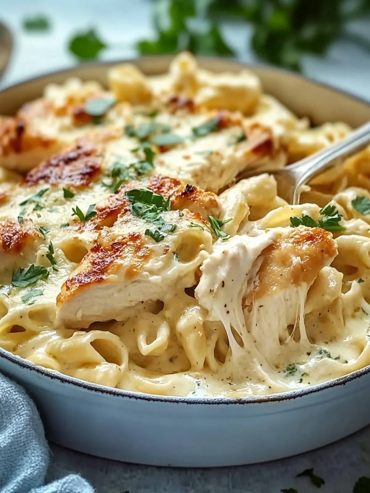 Creamy Baked Chicken Alfredo for Effortless Weeknight Dinners 3 Baked Chicken Alfredo
