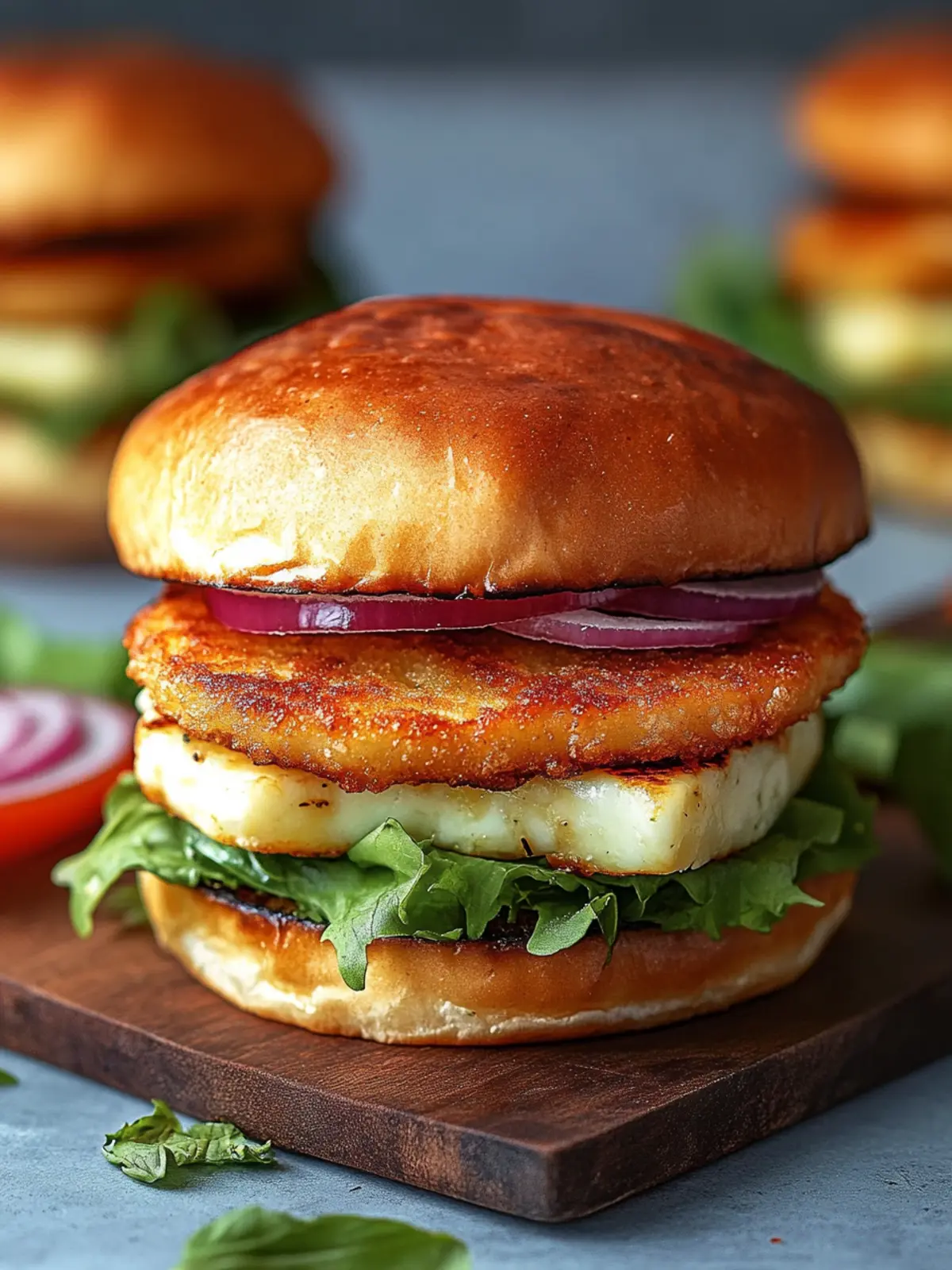 Crispy Halloumi Burger: A Quick & Tasty Vegetarian Treat 2 Crispy Halloumi Burger