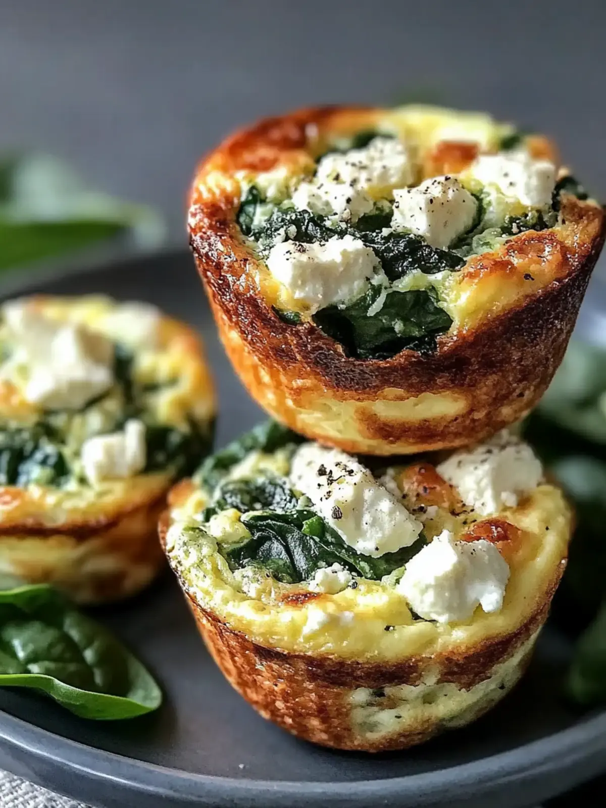 Spinach and Feta Egg Muffins: Your Quick Healthy Breakfast Boost 2 Spinach and Feta Egg Muffins