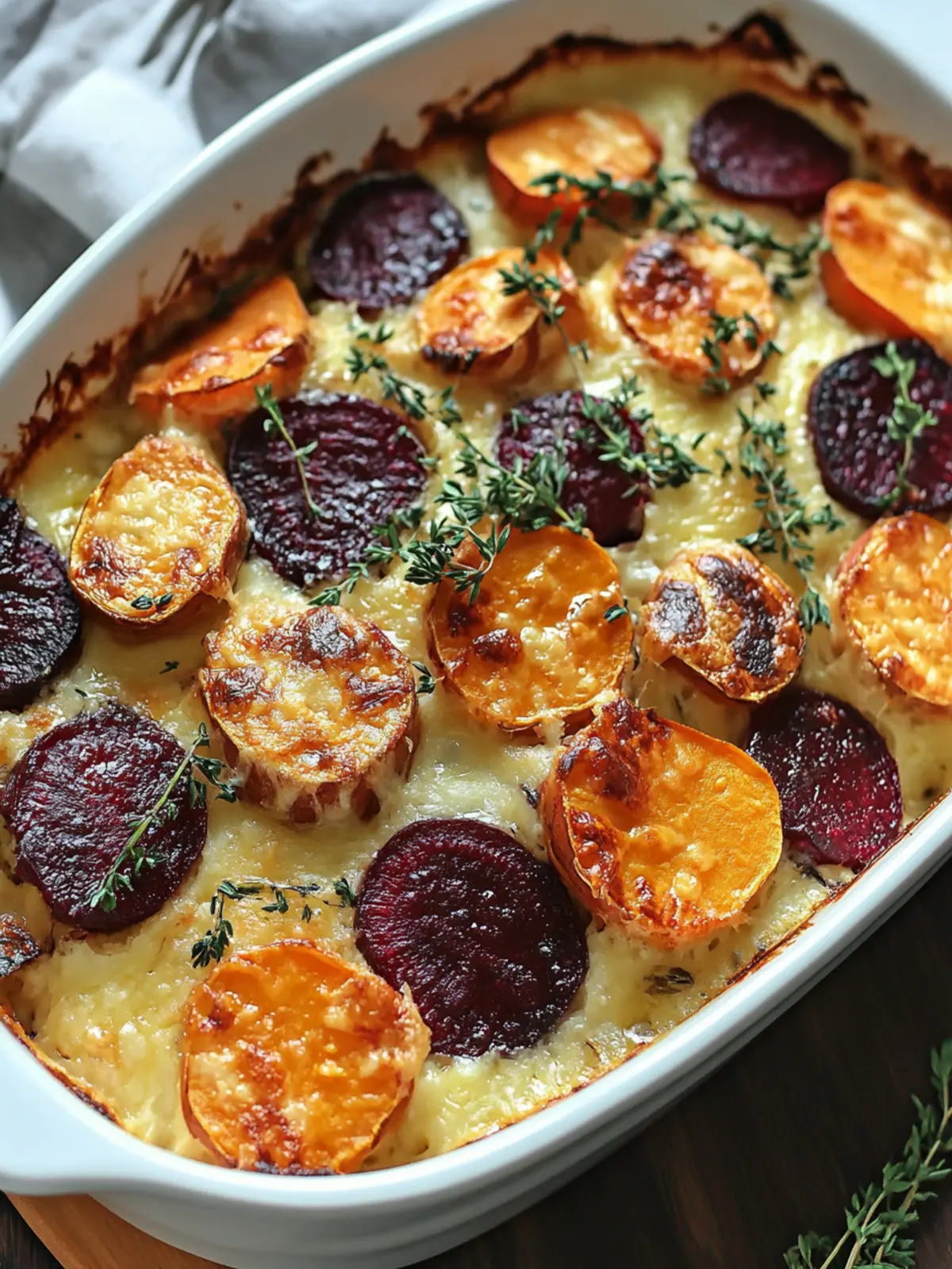 Maple-Glazed Beet & Sweet Potato Gratin for Cozy Nights 5 Maple-Glazed Beet & Sweet Potato Gratin