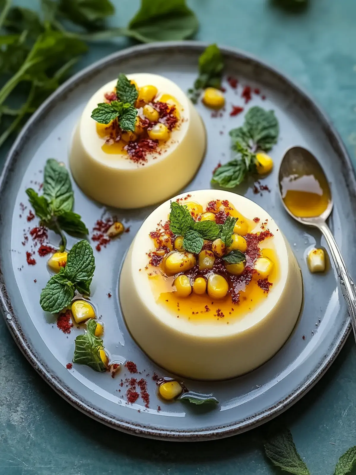 Savory Roasted Corn Panna Cotta with a Zesty Kick 5 Savory Roasted Corn Panna Cotta