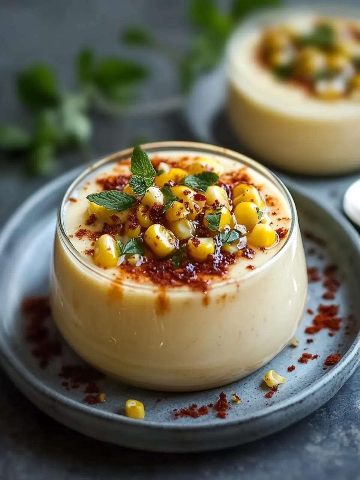 Savory Roasted Corn Panna Cotta with a Zesty Kick 4 Savory Roasted Corn Panna Cotta