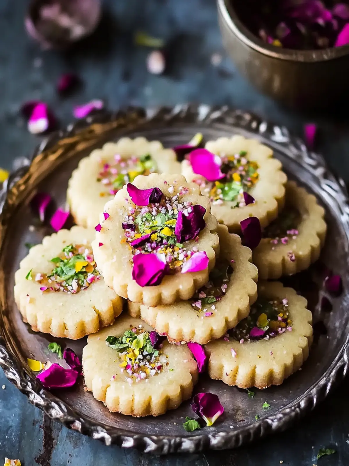 Delicious Persian Love Cookies with Cardamom and Rose Water 5 Persian Love Cookies