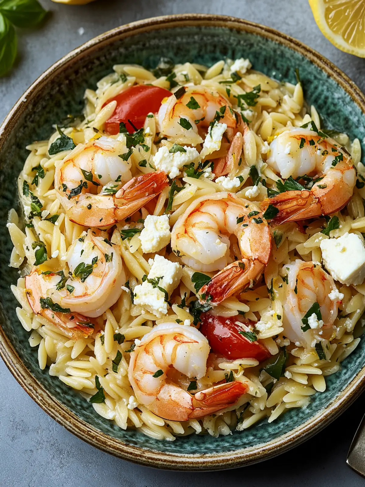 Lemon Feta Orzo Shrimp: Your Quick Taste of Mediterranean Bliss 5 Lemon Feta Orzo Shrimp