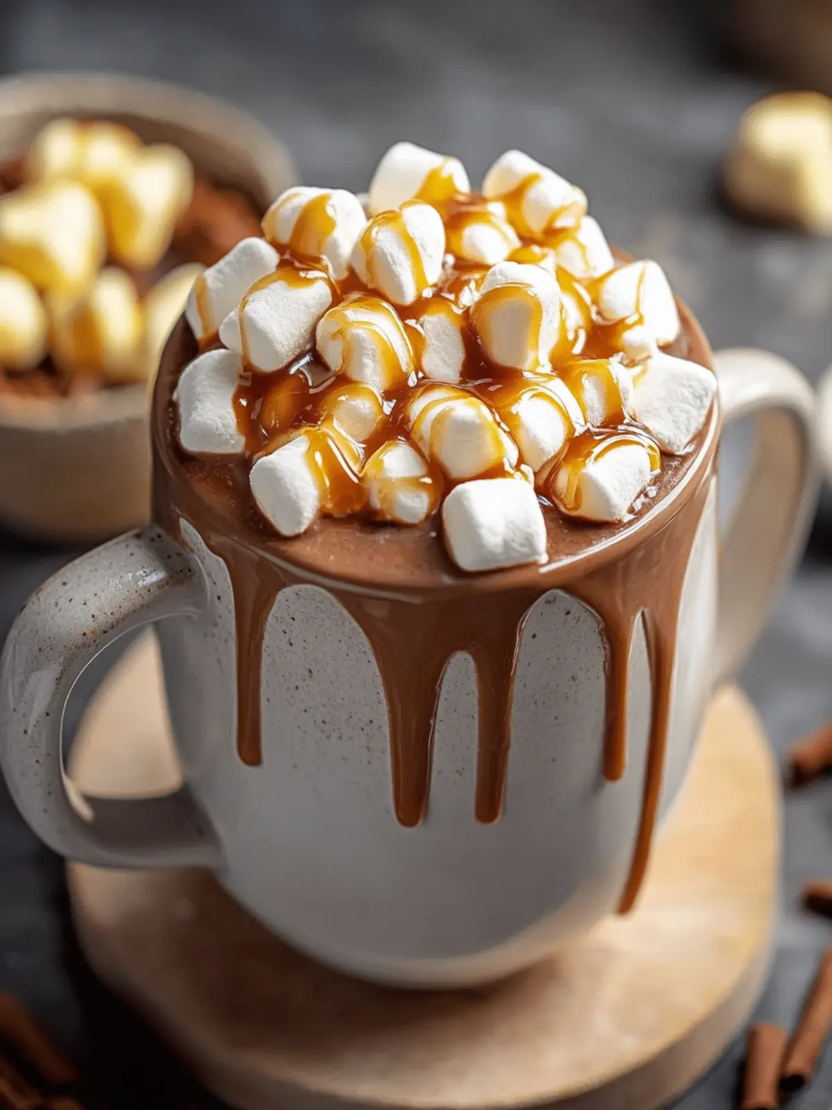 Decadent Caramel Marshmallow Hot Chocolate to Warm Your Heart 2 Caramel Marshmallow Hot Chocolate