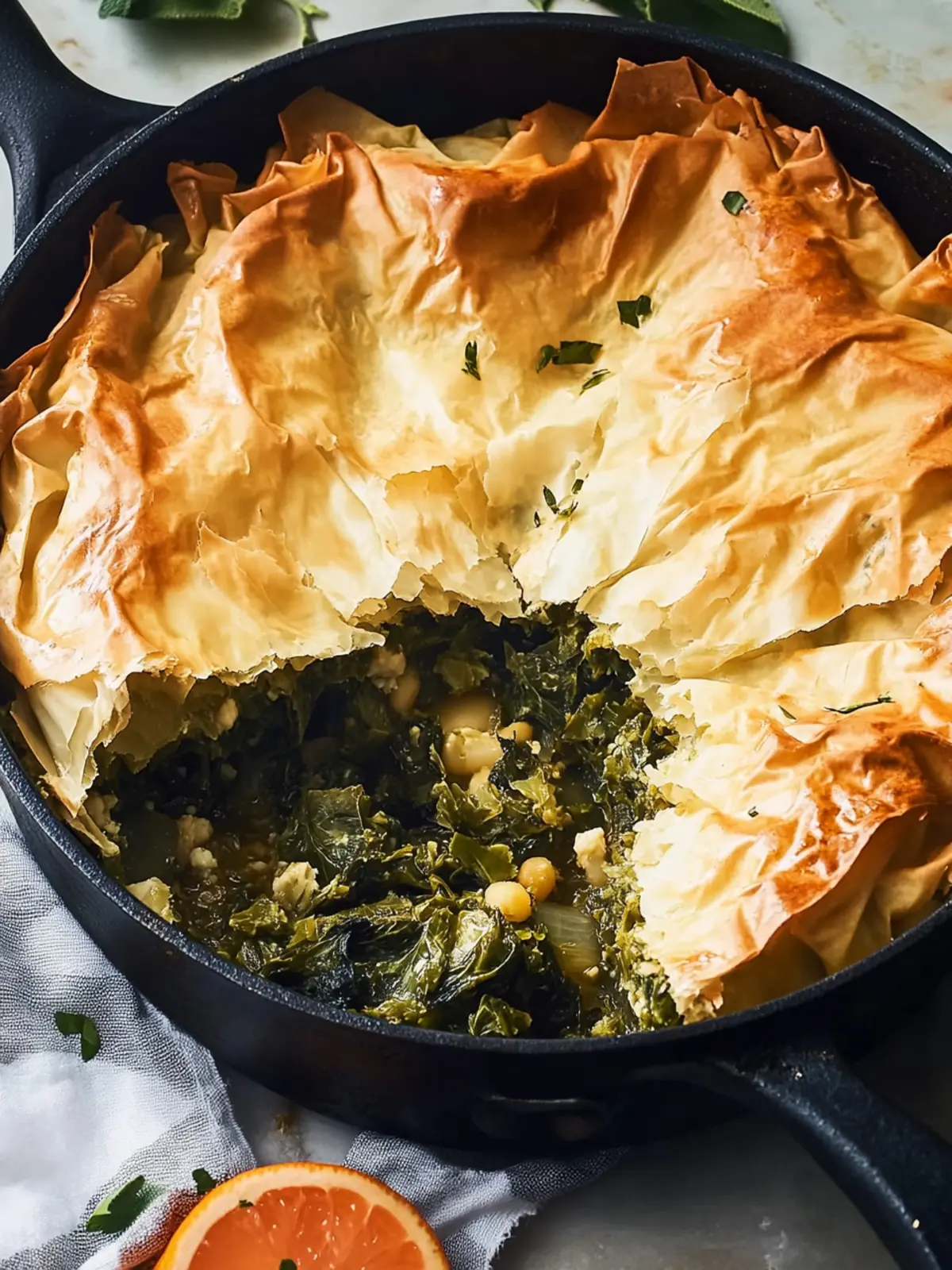 Crispy Skillet Spanakopita for Quick, Flavor-Packed Dinners 4 Skillet Spanakopita
