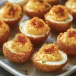 Cajun Style Fried Deviled Eggs with a Crispy Kick 7 Cajun Style Fried Deviled Eggs