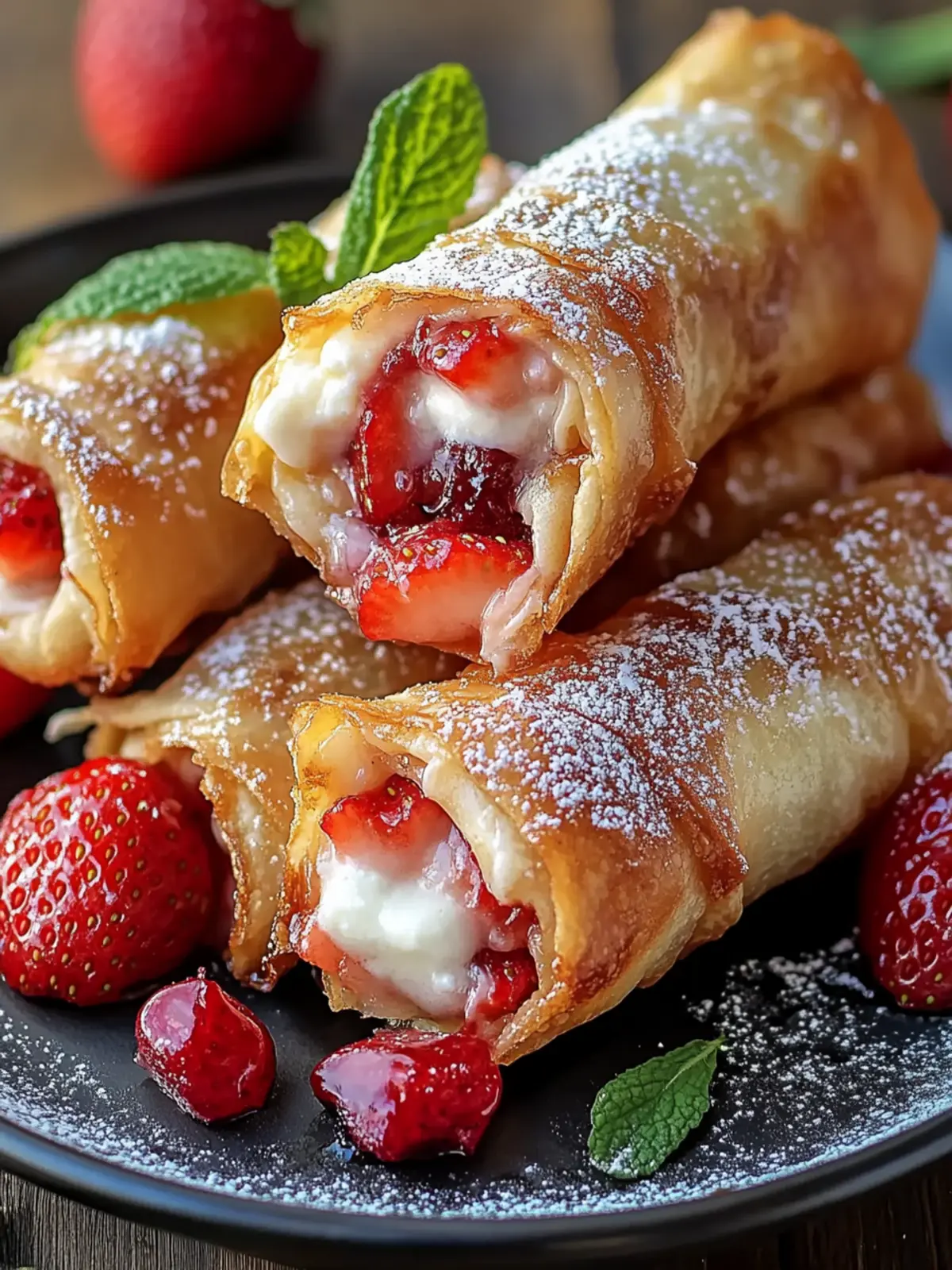 Strawberry Cheesecake Stuffed Eggrolls You'll Crave Every Bite 5 Strawberry Cheesecake Stuffed Eggrolls