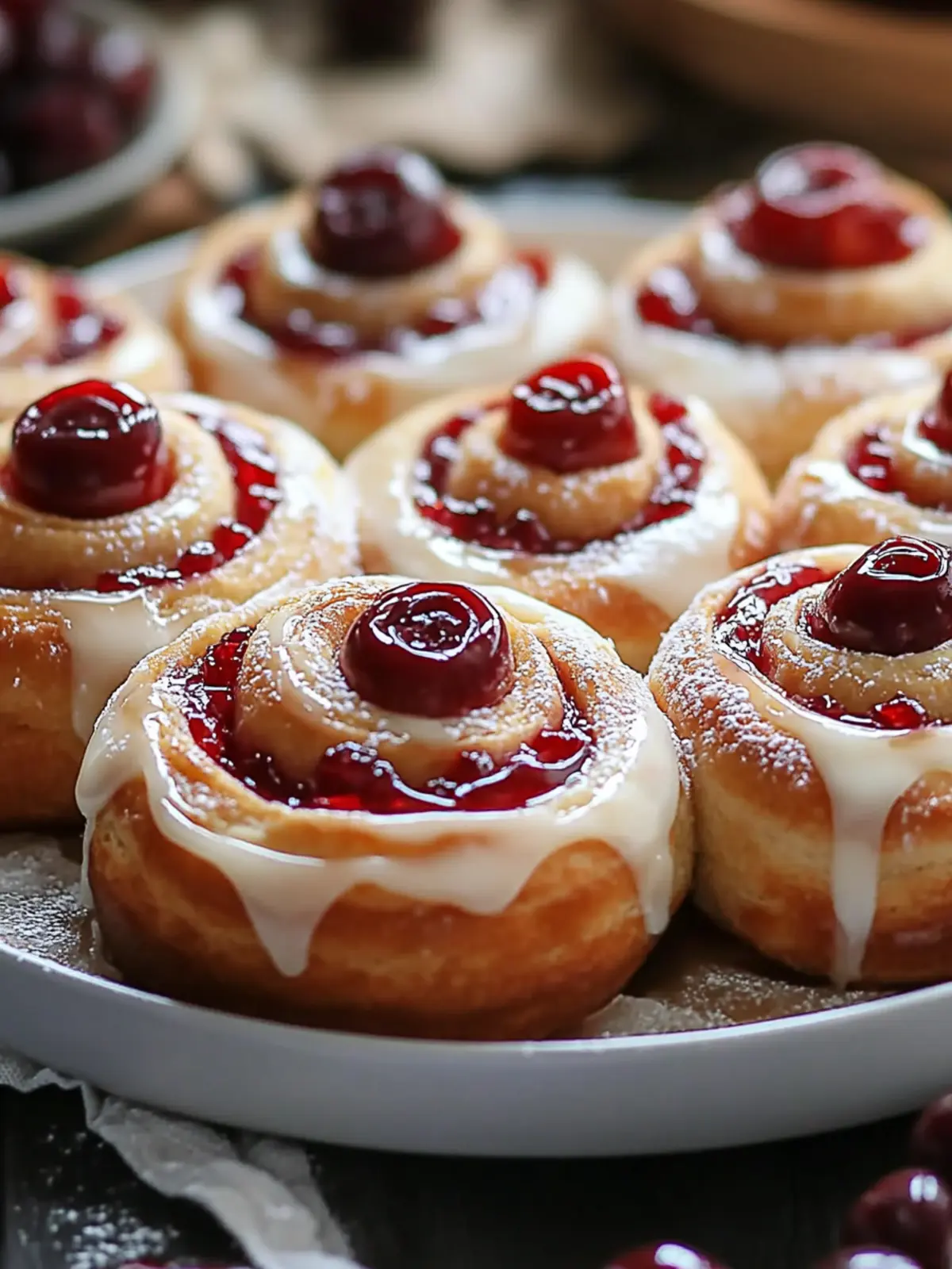 Cherry Pie Cinnamon Rolls That Will Brighten Your Mornings 5 Cherry Pie Cinnamon Rolls