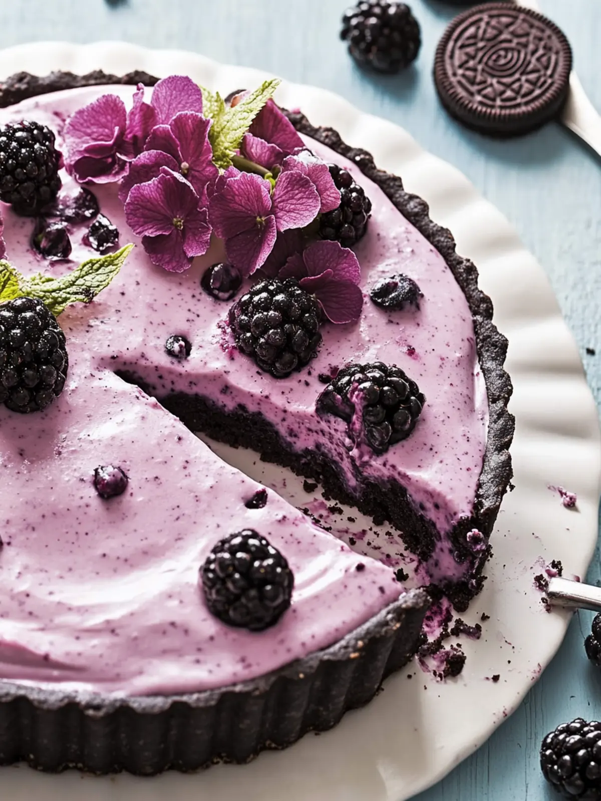 No-Bake Blackberry Oreo Tart: Your Ultimate Summer Dessert Fix 3 No-Bake Blackberry Oreo Tart