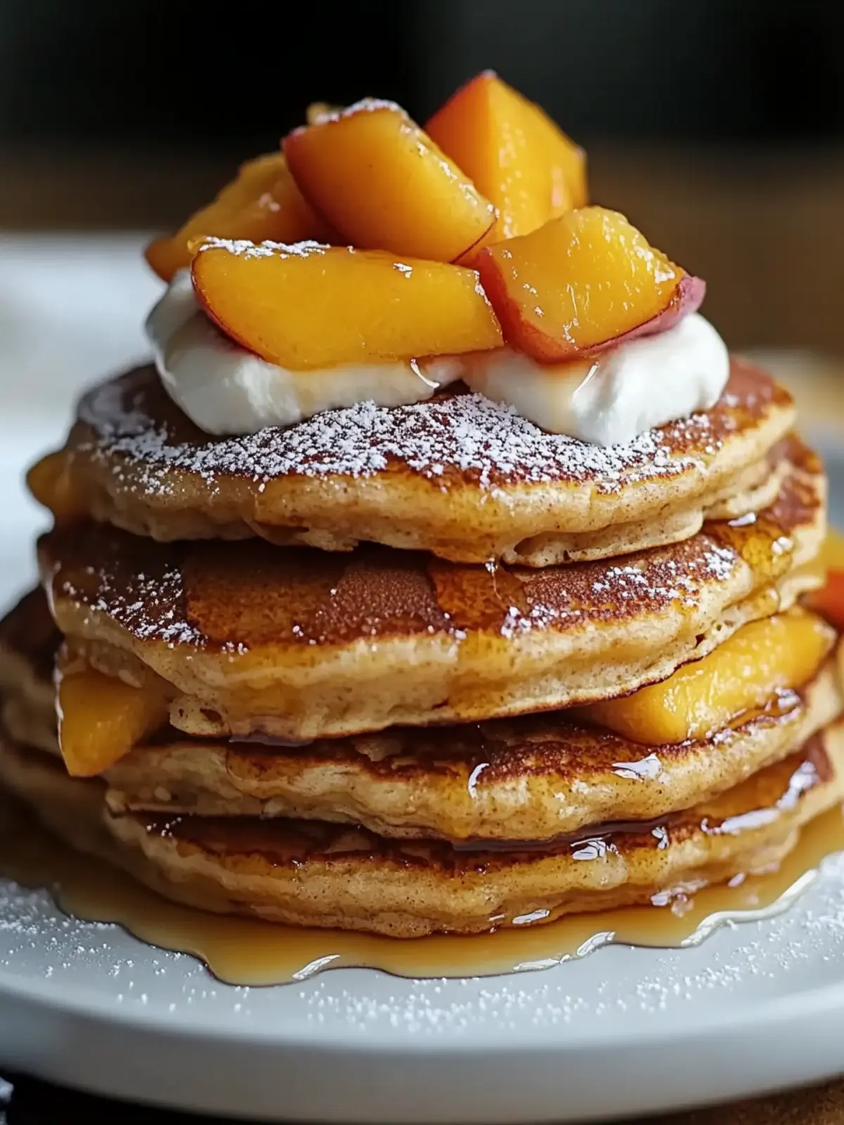Peach Cobbler Pancakes: Your Sweet Morning Comfort Treat 5 Peach Cobbler Pancakes