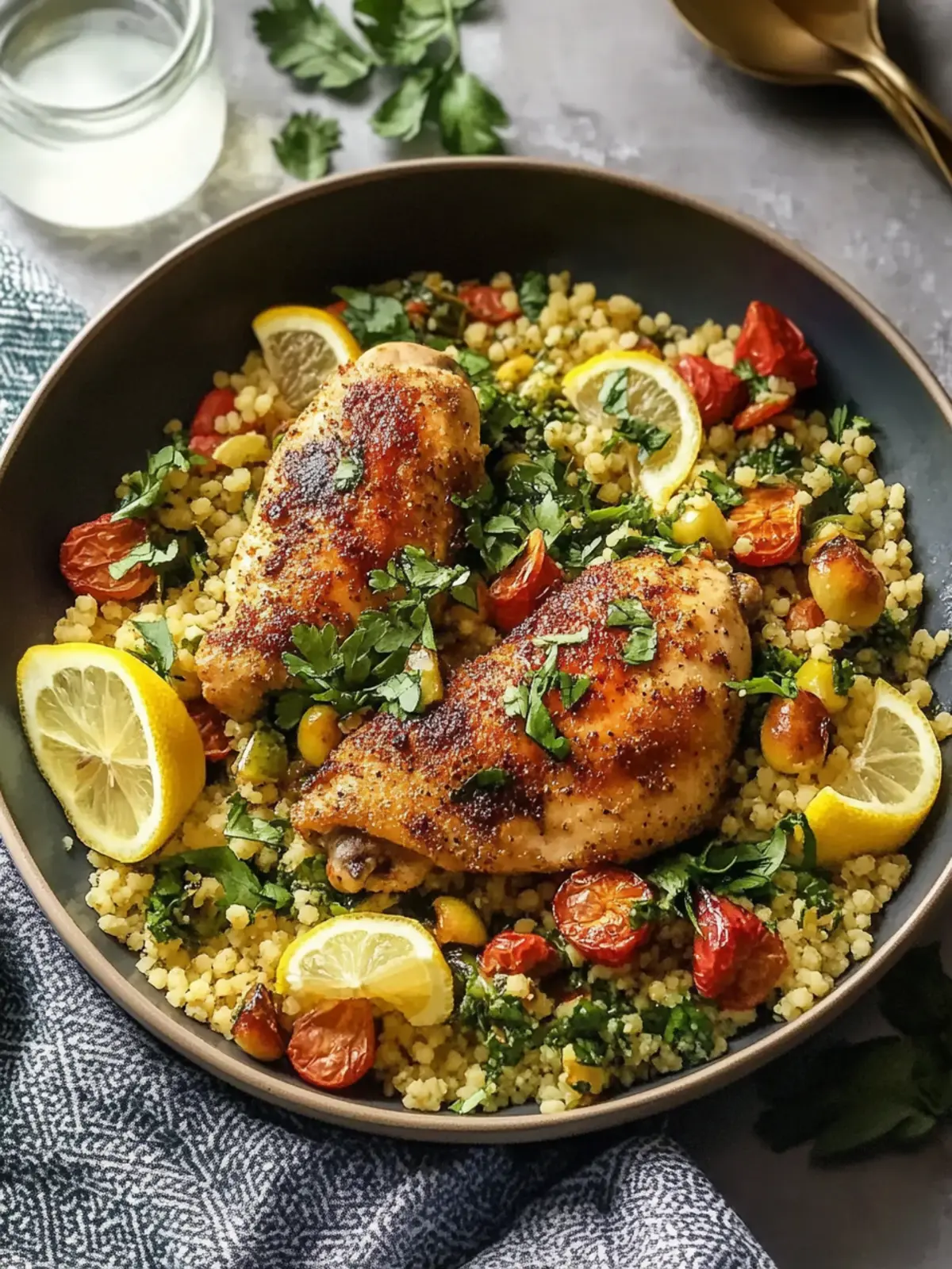 Lemony Mediterranean Chicken and Couscous for Quick Dinners 3 Lemony Mediterranean Chicken and Couscous