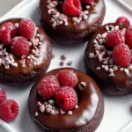 Irresistible Baked Chocolate Donuts with Raspberries Delight 6 Baked Chocolate Donuts with Raspberries