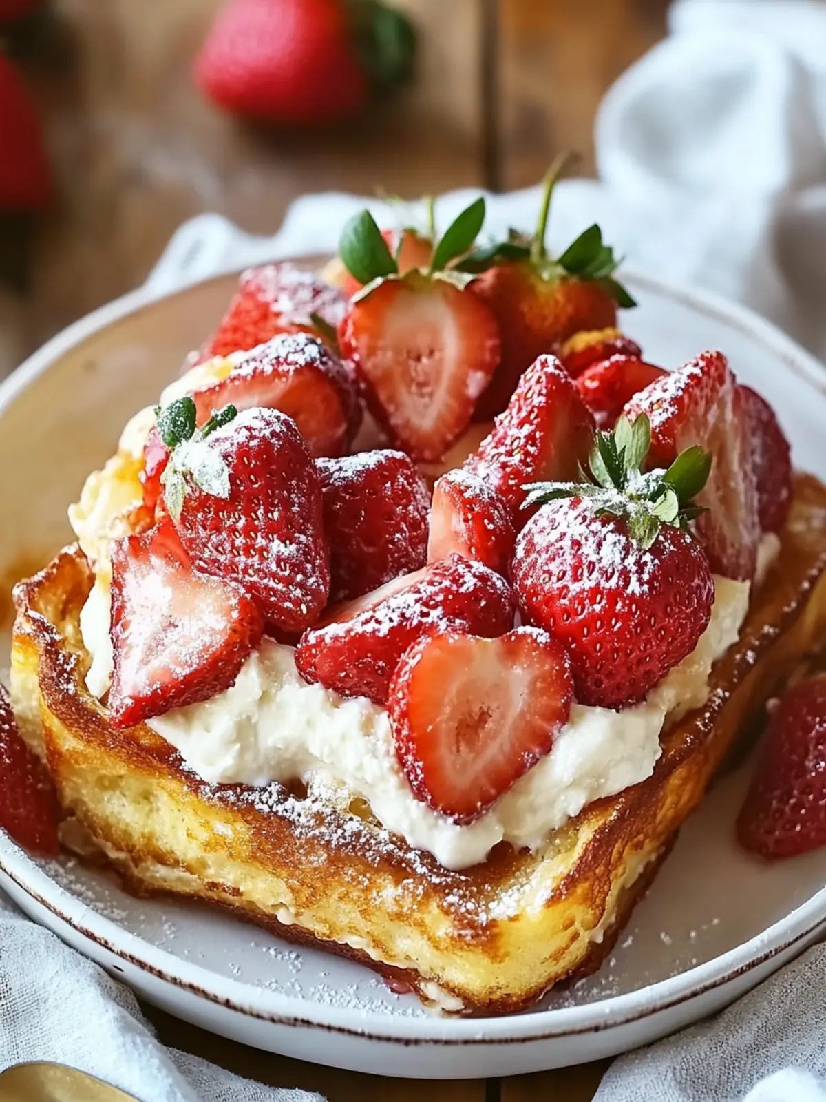 Strawberry Cream Cheese French Toast Bake for Cozy Mornings 2 Strawberry Cream Cheese French Toast Bake