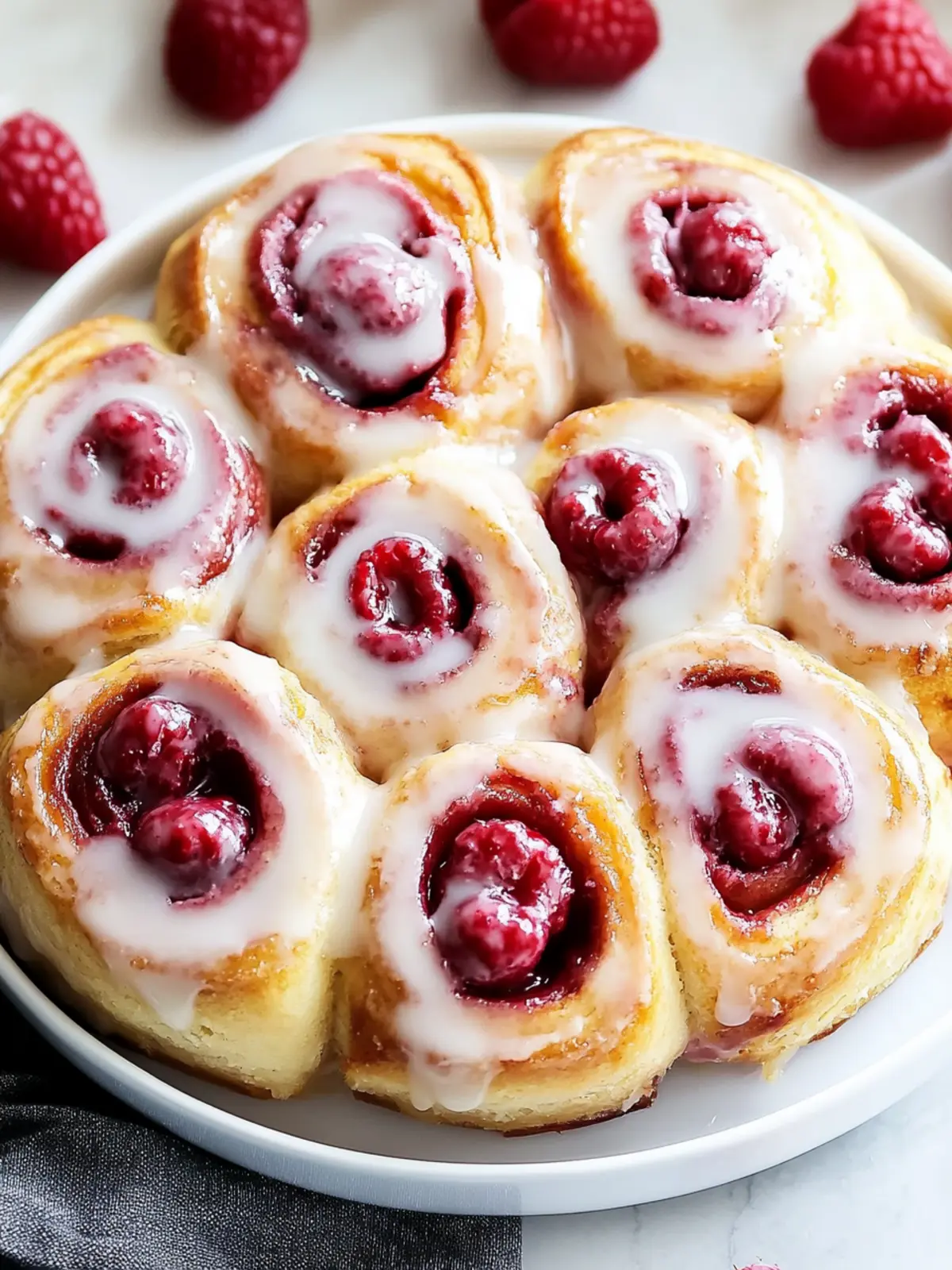 Raspberry Cinnamon Rolls with Lemon Glaze for Sweet Moments 3 Raspberry Cinnamon Rolls with Lemon Glaze
