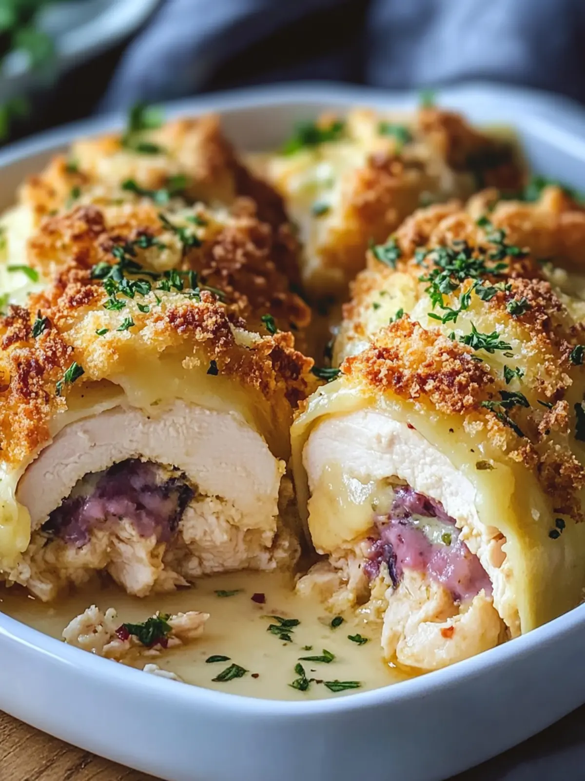Delicious Stuffed Chicken Cordon Bleu Bake in Just 30 Minutes 2 Stuffed Chicken Cordon Bleu Bake