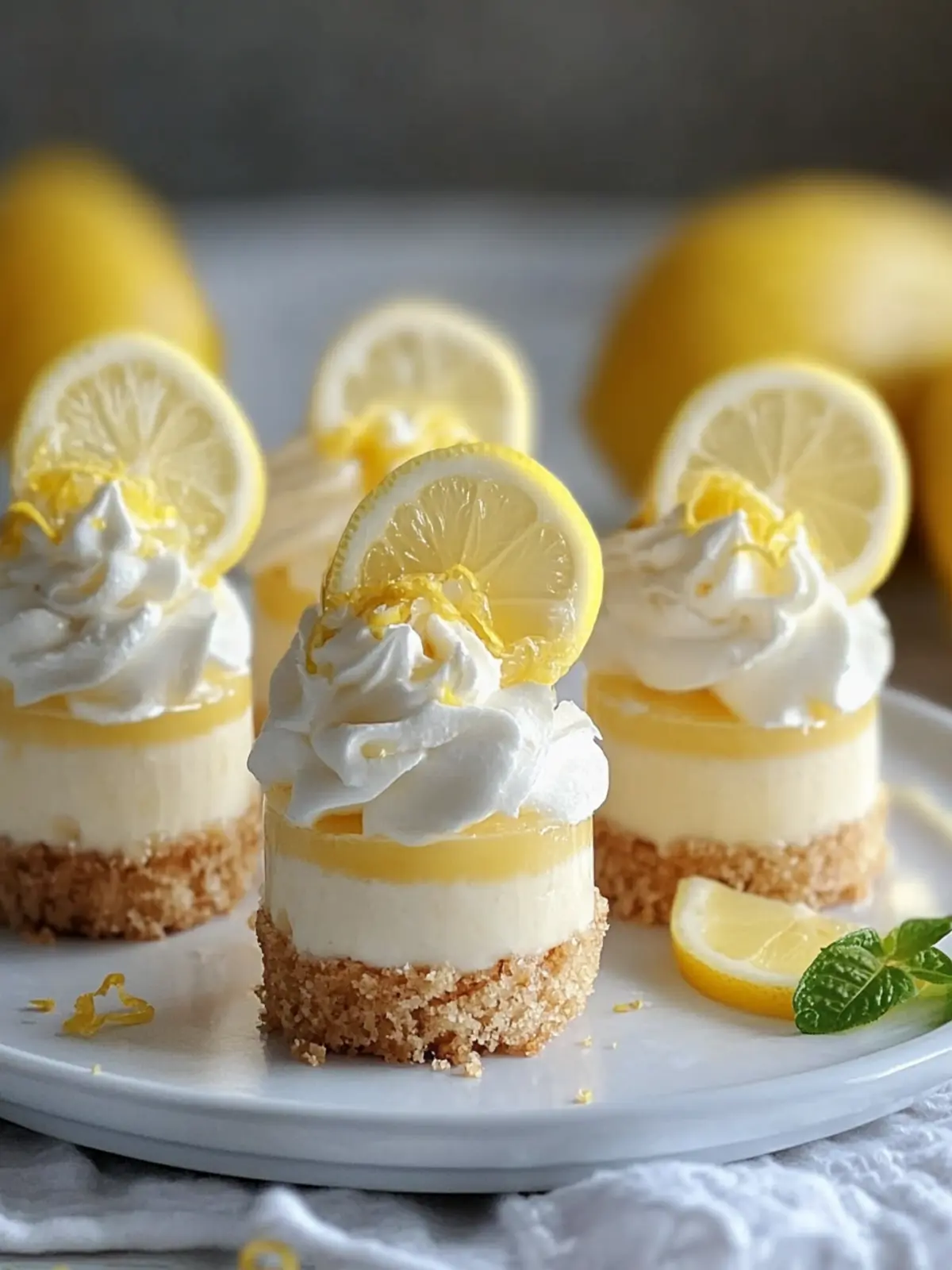 Mini Lemon Cheesecake Cups: Easy, Zesty Desserts for Everyone 3 Mini Lemon Cheesecake Cups