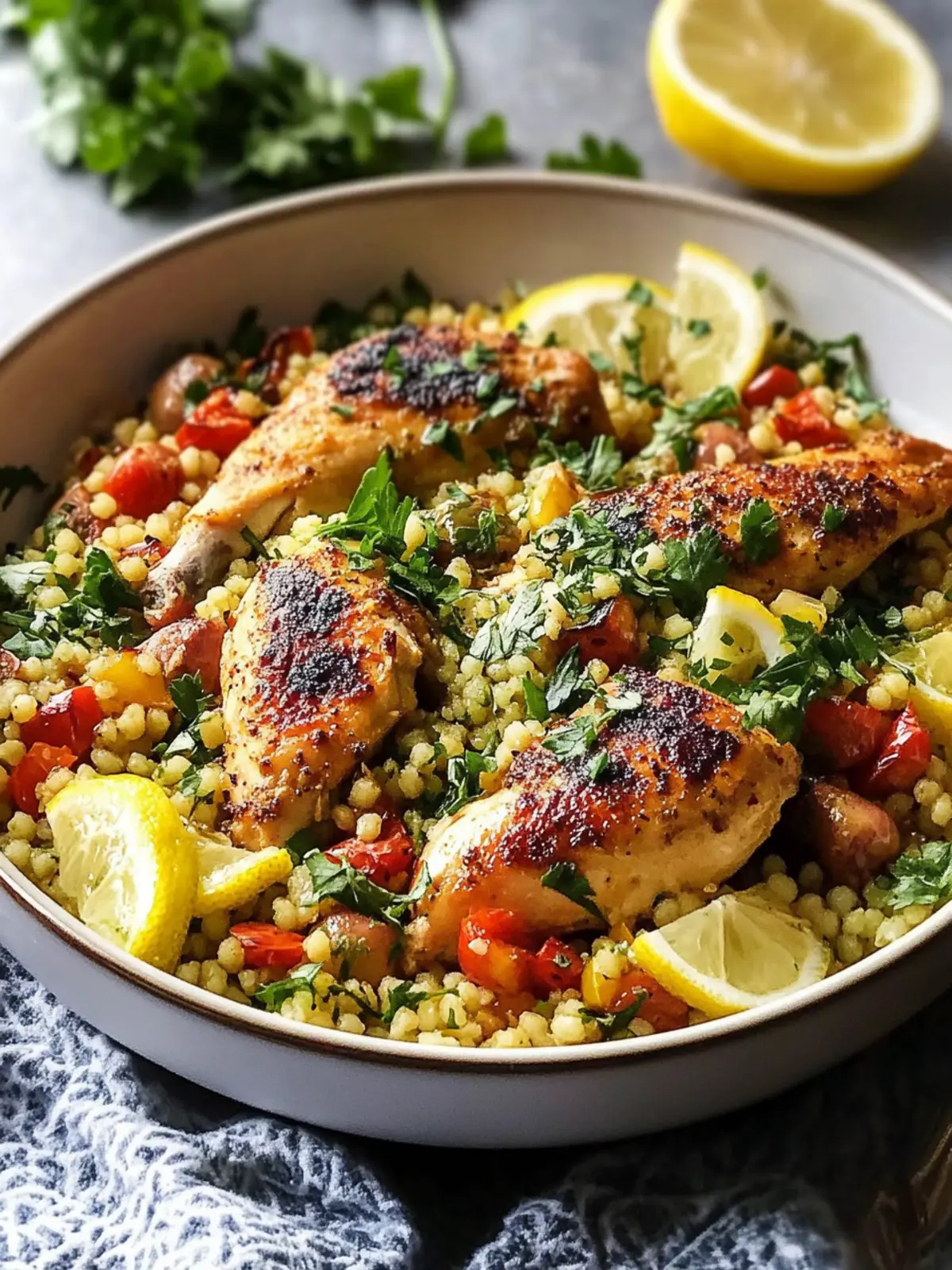 Lemony Mediterranean Chicken and Couscous for Quick Dinners 4 Lemony Mediterranean Chicken and Couscous