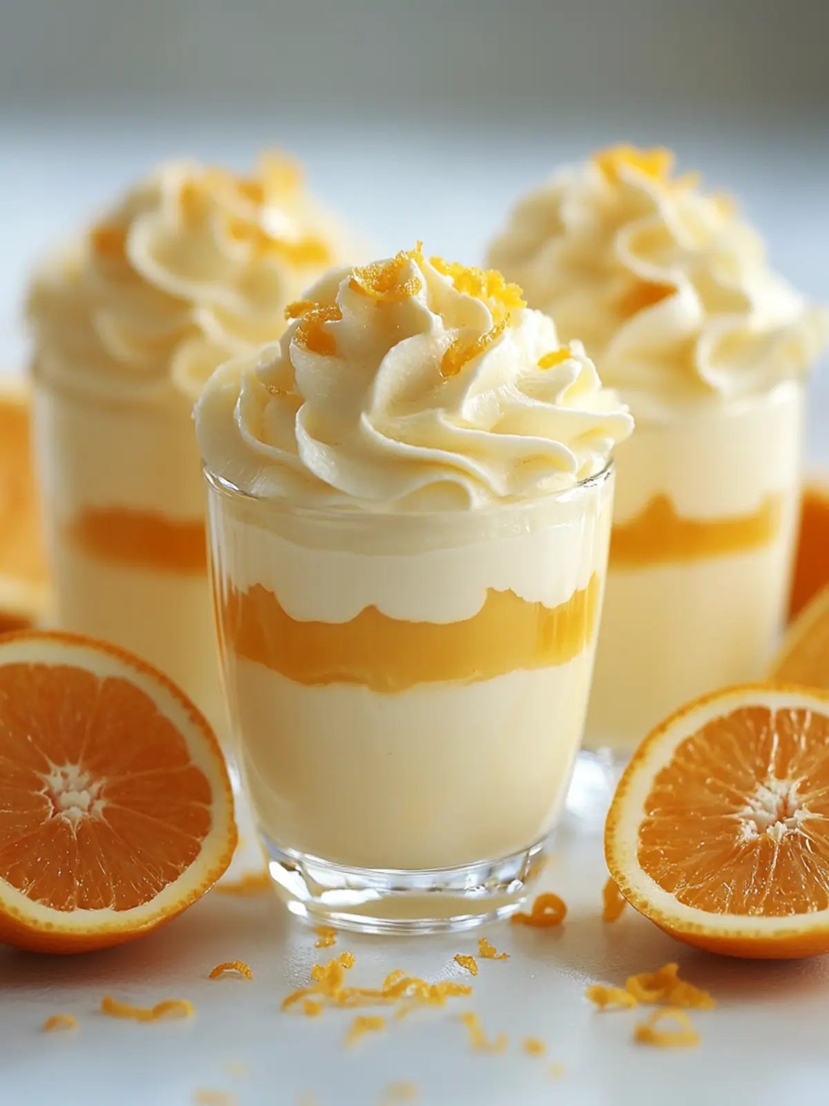 Delicious Orange Mousse Cups: Light, Creamy Bliss at Home 3 Orange Mousse Cups