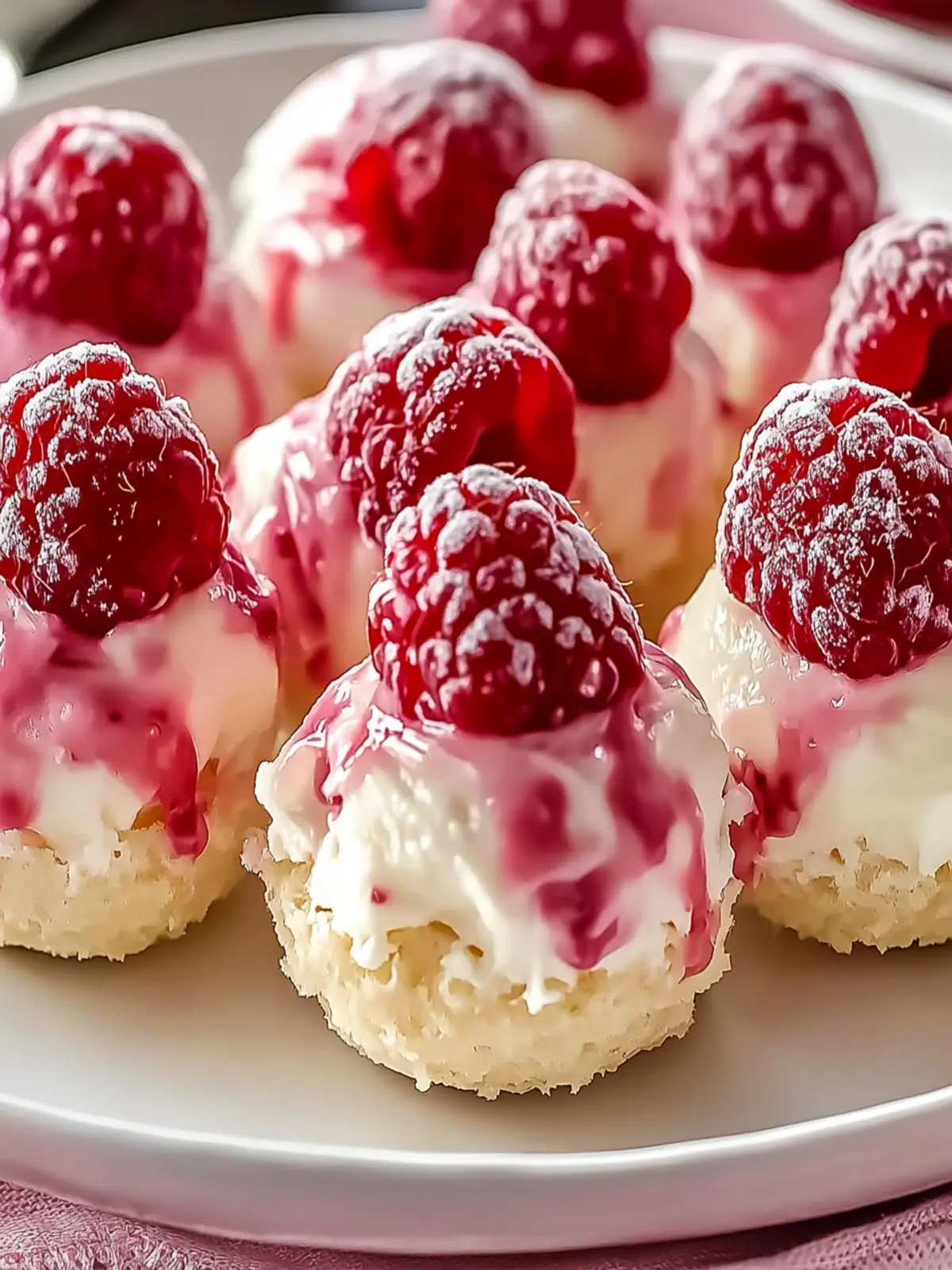 Raspberry Cream Cheese Bites for Effortless Sweetness 2 Raspberry Cream Cheese Bites