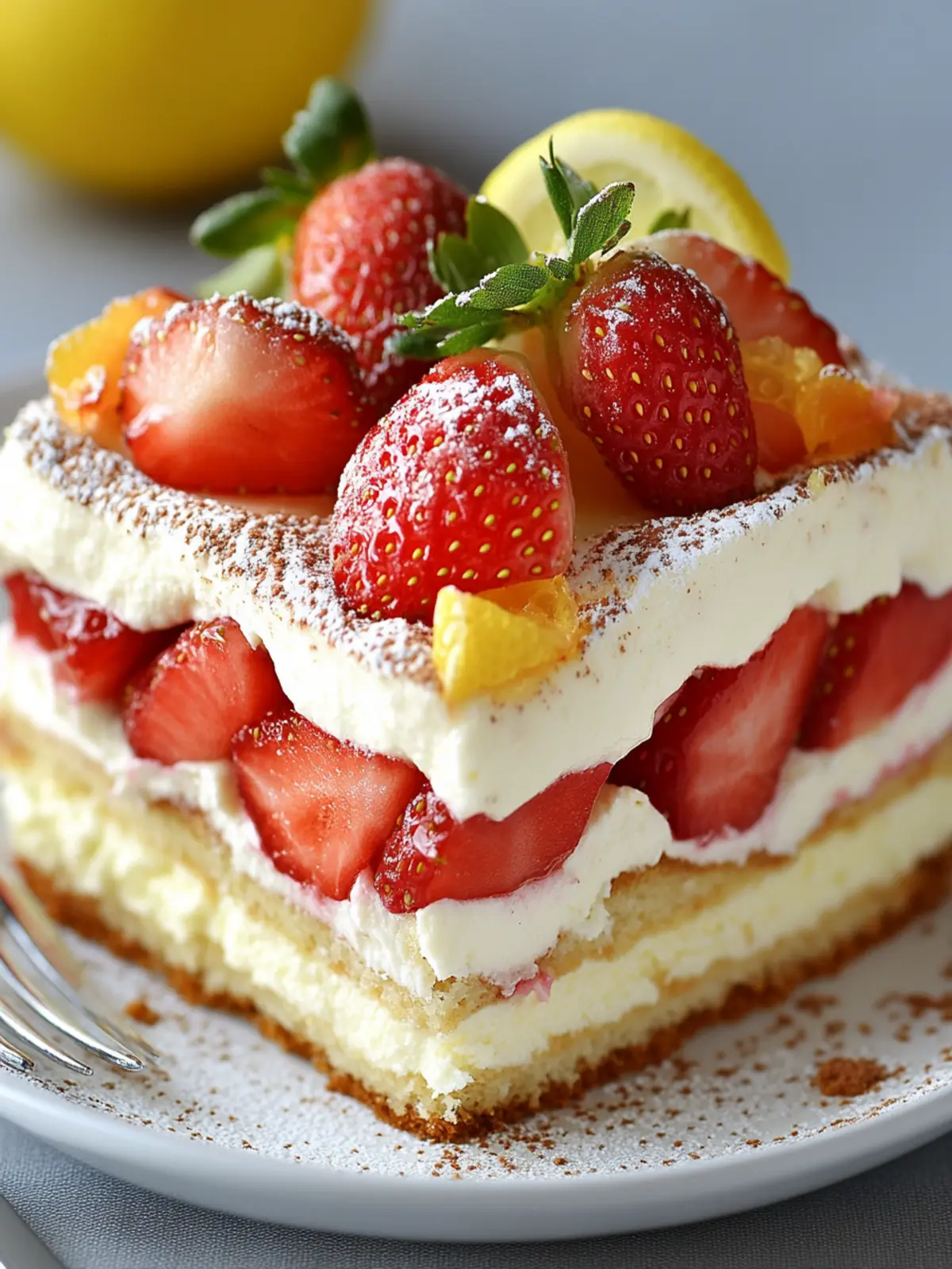 Refreshing Strawberry Lemon Tiramisu for No-Bake Summer Bliss 3 Strawberry Lemon Tiramisu