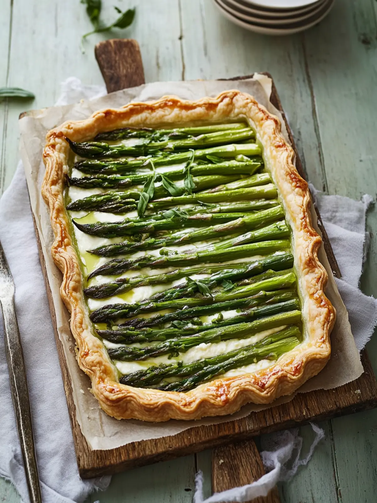 Asparagus and Ricotta Tart: A Flaky, Flavor-Packed Delight 2 Asparagus and Ricotta Tart