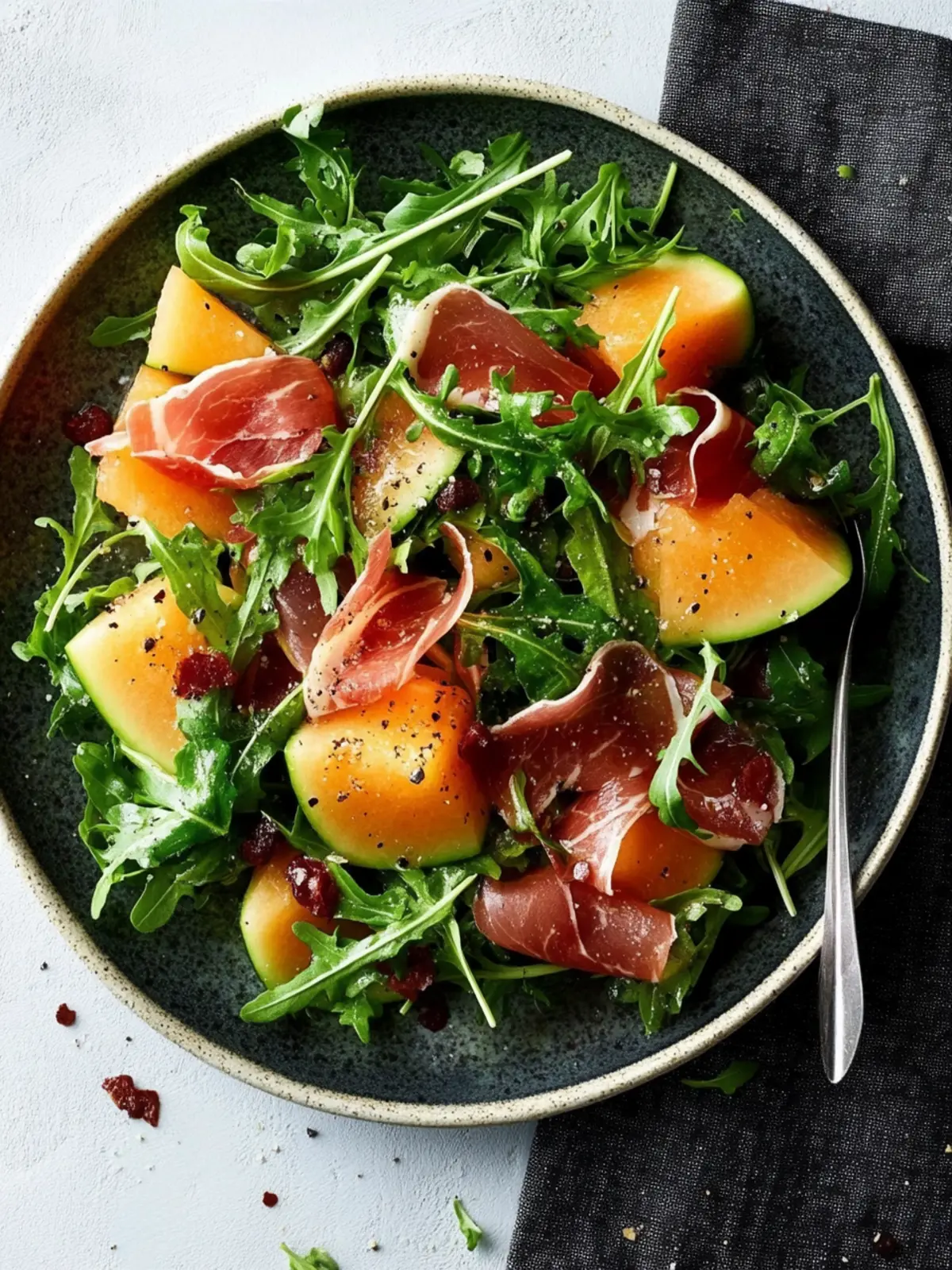 Delight in Arugula, Melon and Prosciutto Salad Bliss 3 Arugula, Melon and Prosciutto Salad