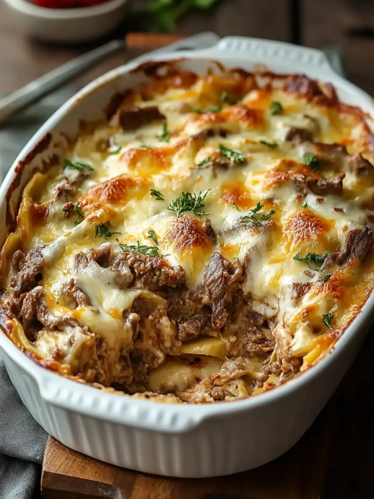 Delicious Philly Cheesesteak Casserole Your Family Will Love 4 Philly Cheesesteak Casserole