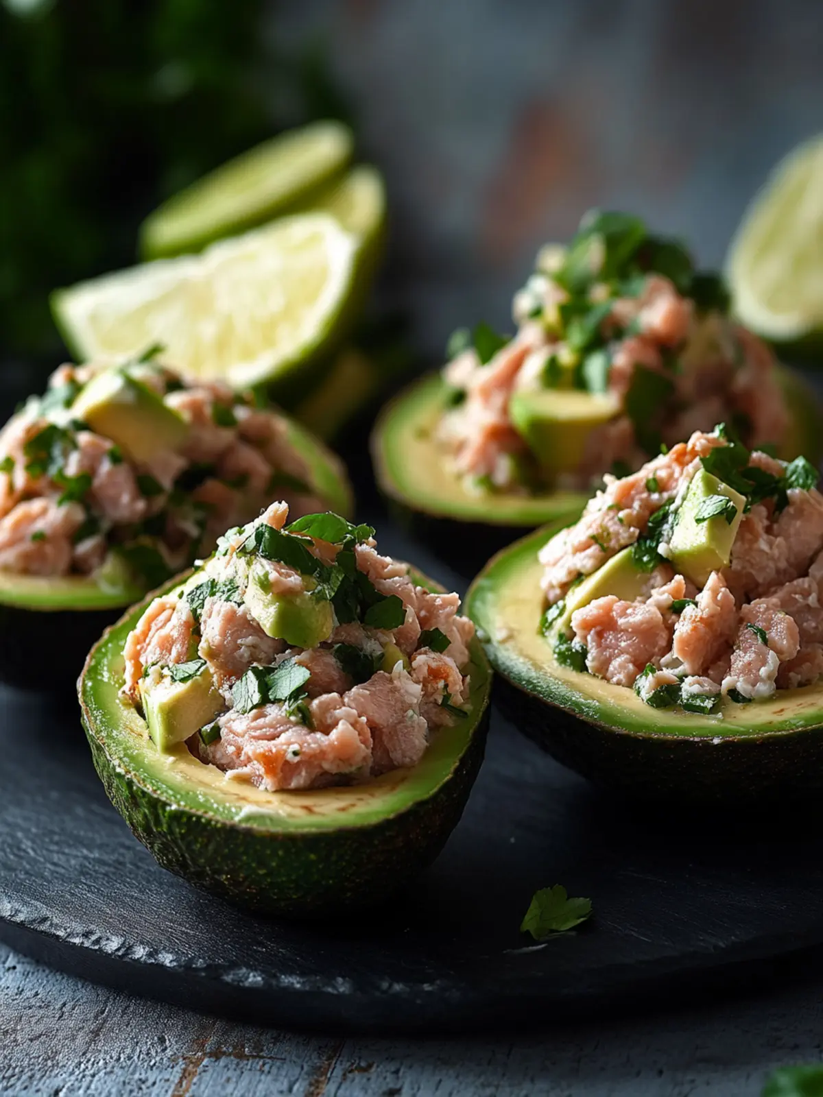 Tuna Stuffed Avocados: Quick, Healthy Delight in 10 Minutes 4 Tuna Stuffed Avocados