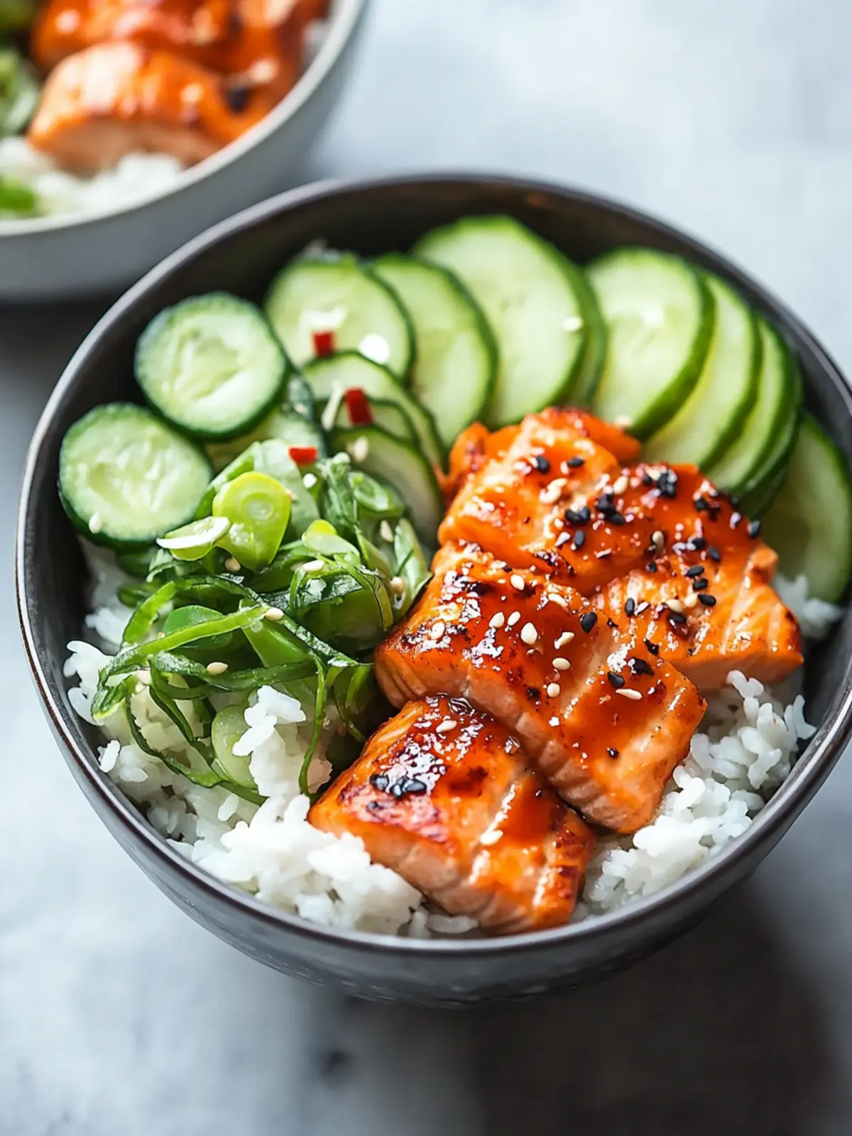 Savory Spicy Salmon Bowls with Coconut Rice You’ll Love 5 Spicy Salmon Bowls with Coconut Rice