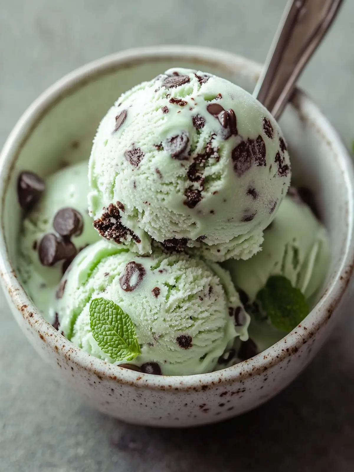 Creamy Chocolate Chip Mint Ice Cream That's a Summer Must! 3 Chocolate Chip Mint Ice Cream