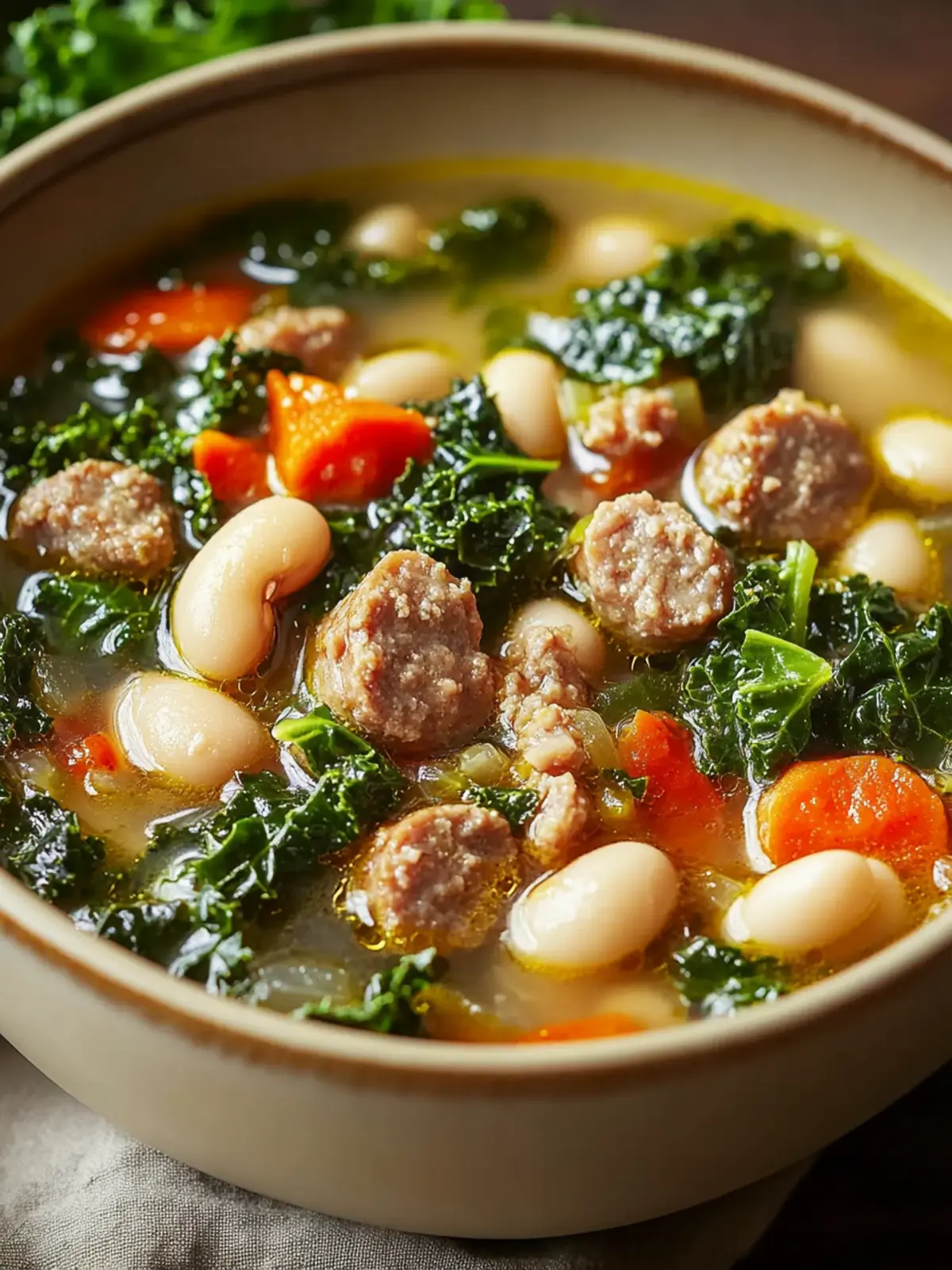 Sausage, White Bean & Kale Soup: Your Cozy Comfort Delight 3 Sausage, White Bean & Kale Soup
