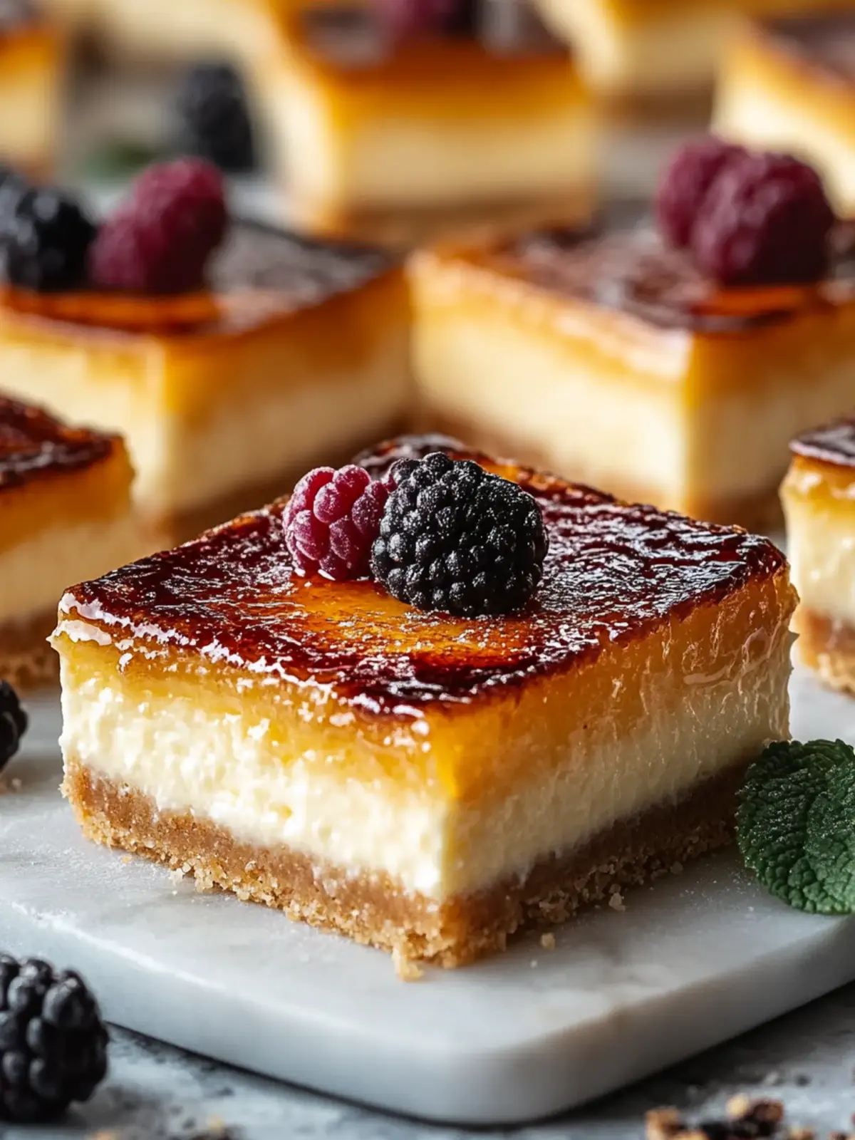 Crème Brûlée Cheesecake Bars: Irresistibly Creamy Delight 5 Crème Brûlée Cheesecake Bars
