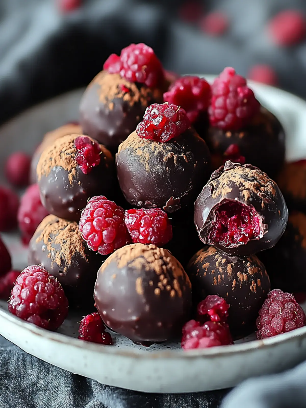 Irresistible Dark Chocolate Raspberry Truffles for Any Occasion 3 Dark Chocolate Raspberry Truffles