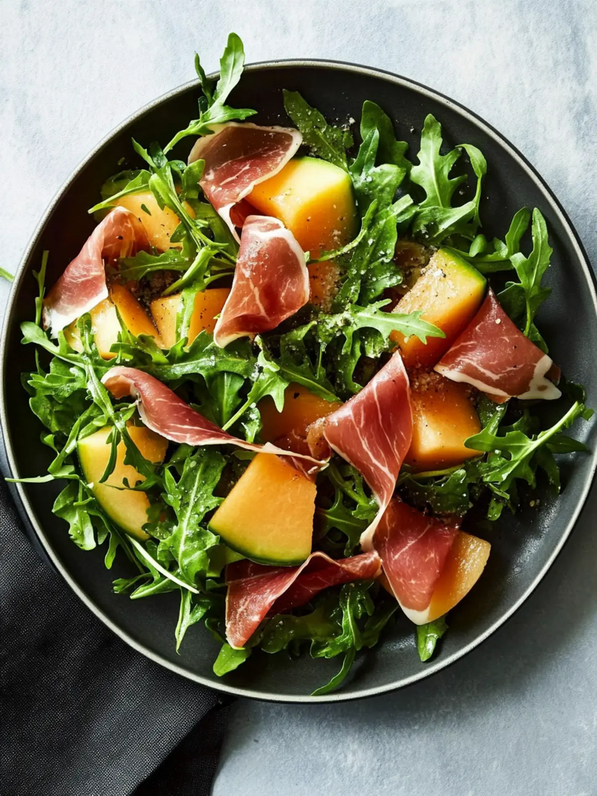 Delight in Arugula, Melon and Prosciutto Salad Bliss 2 Arugula, Melon and Prosciutto Salad