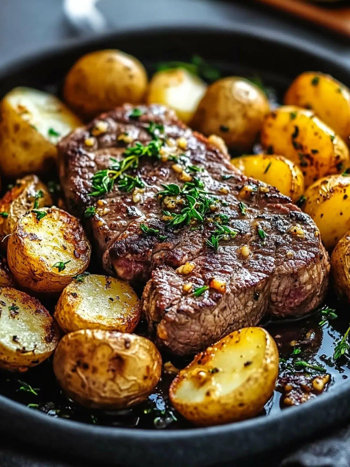 Garlic Butter Steak with Potatoes: Your New Comfort Food Delight 2 Garlic Butter Steak with Potatoes