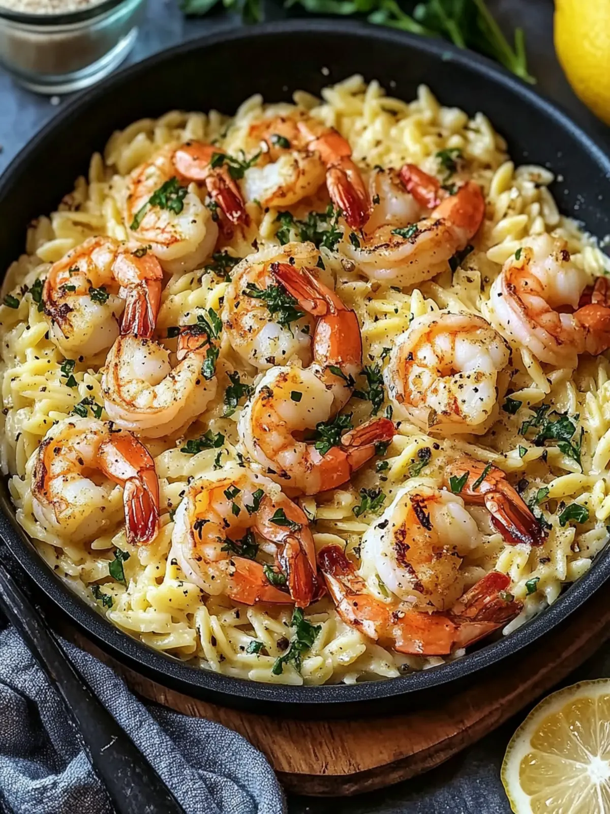 One Pan Parmesan Orzo with Shrimp: Quick, Creamy Perfection 4 One Pan Parmesan Orzo with Shrimp