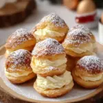 Eggnog Cream Puff Delight: Holiday Joy in Every Bite 6 Eggnog Cream Puff Delight