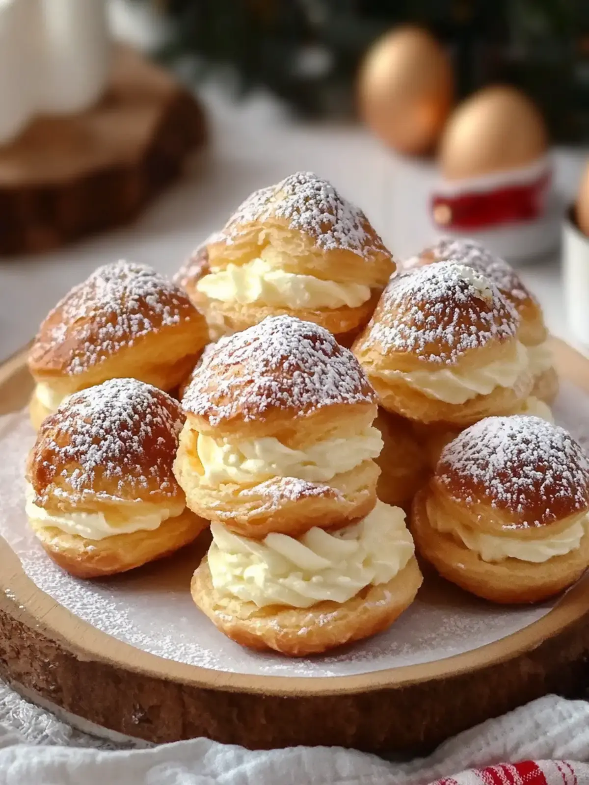 Eggnog Cream Puff Delight: Holiday Joy in Every Bite 5 Eggnog Cream Puff Delight