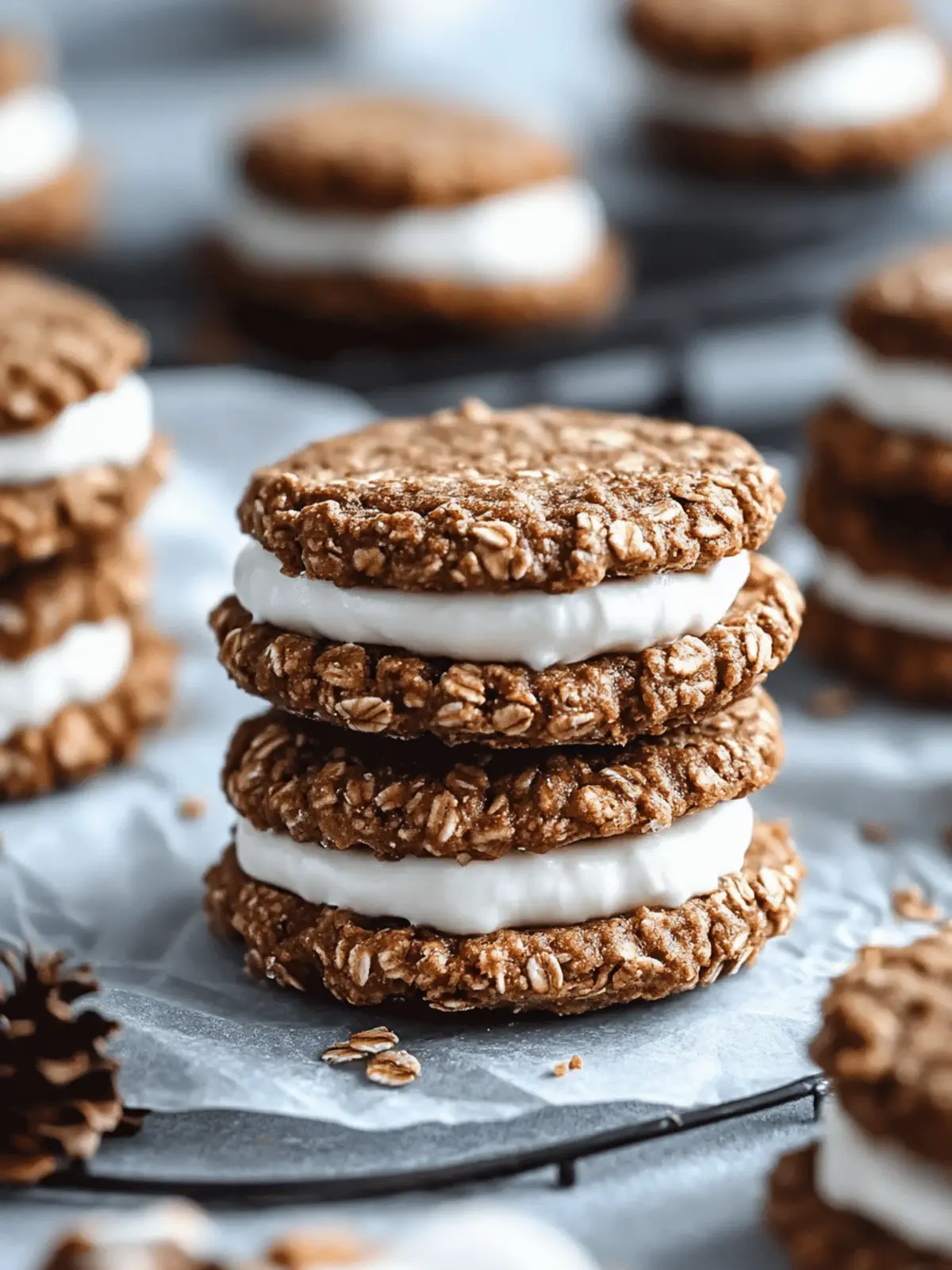 Gingerbread Oatmeal Cream Pies for Cozy Holiday Bliss 2 Gingerbread Oatmeal Cream Pies