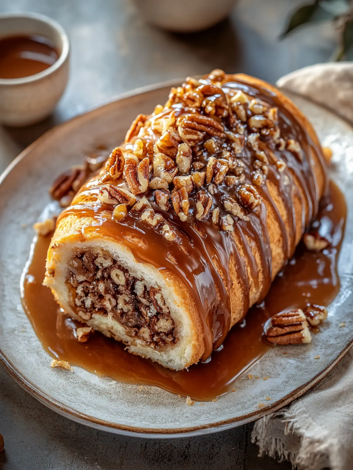 Decadent Caramel Candy Pecan Roll Recipe Everyone Will Love 4 Caramel Candy Pecan Roll