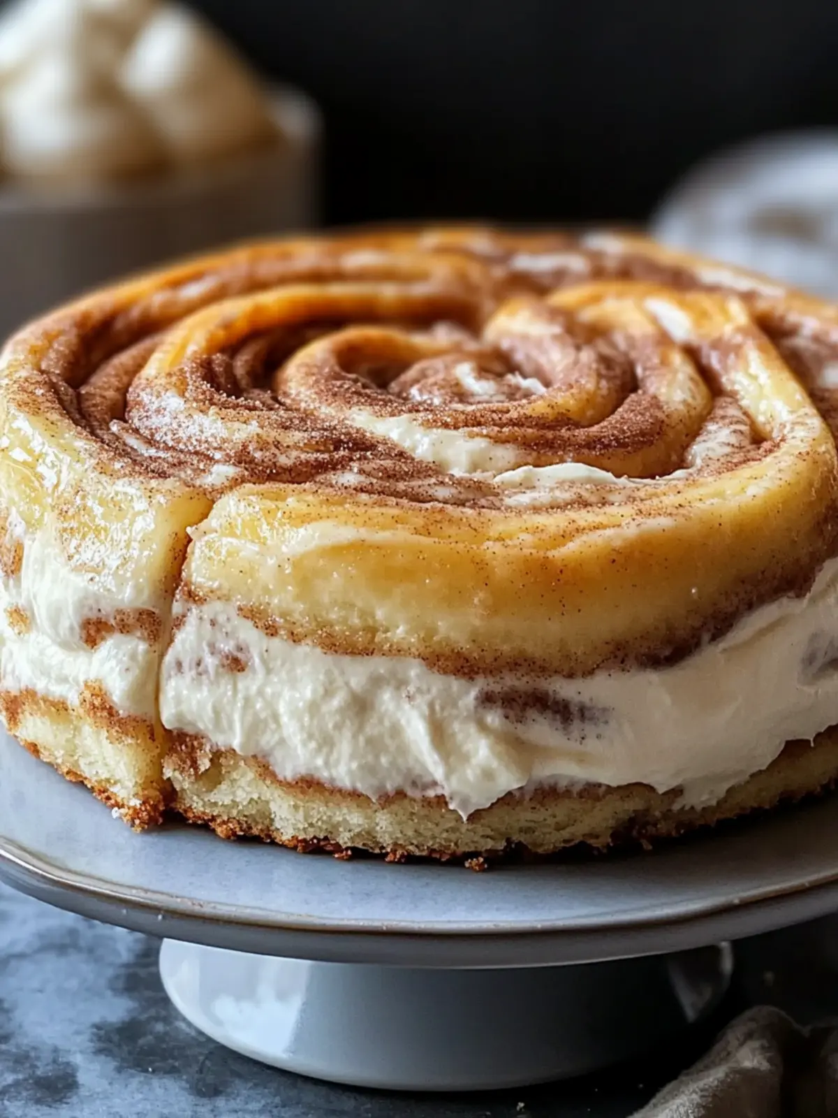 Fluffy & Creamy Cinnamon Roll Cheesecake for Your Sweet Cravings 3 Fluffy & Creamy Cinnamon Roll Cheesecake